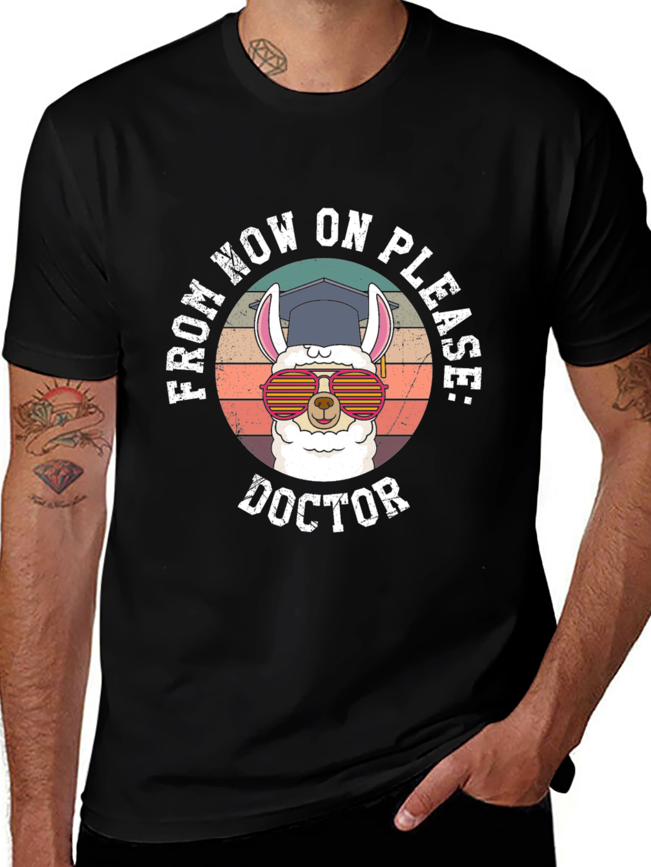 Variant 25 of Doctor Llama Graphic Tee - Funny Graduation Gift