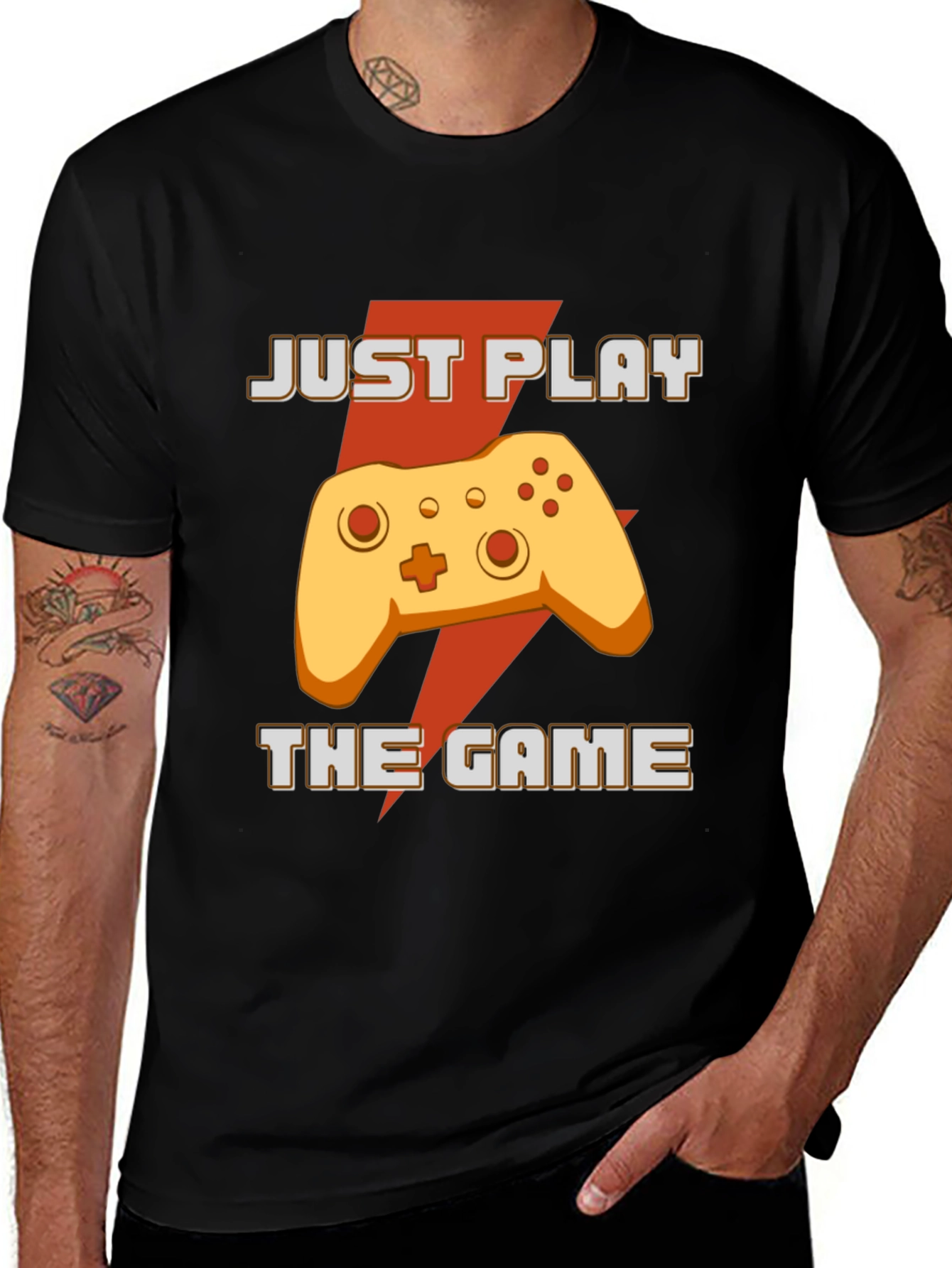 Variant 6 of Just Play The Game T-Shirt - Gamer Apparel
