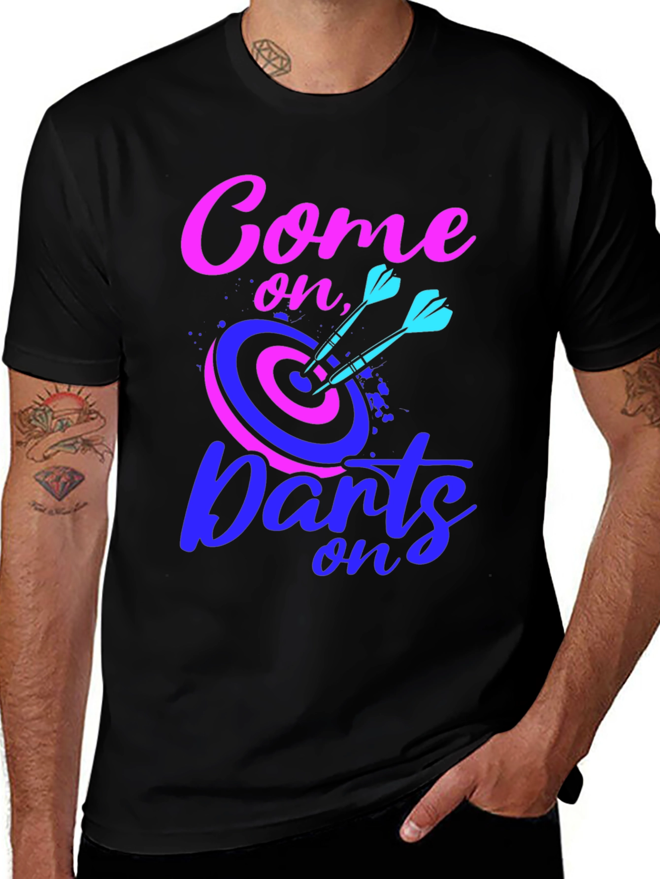 Variant 15 of Come On Darts Graphic T-Shirt