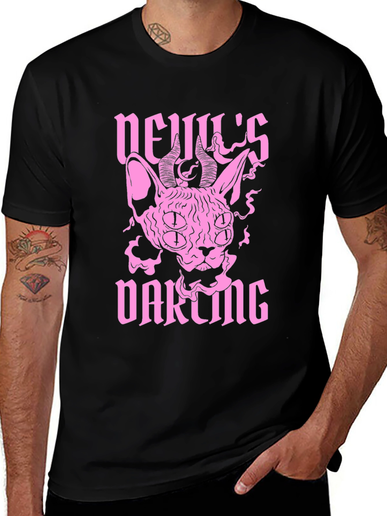 Variant 7 of Devil's Darling Black Graphic T-Shirt