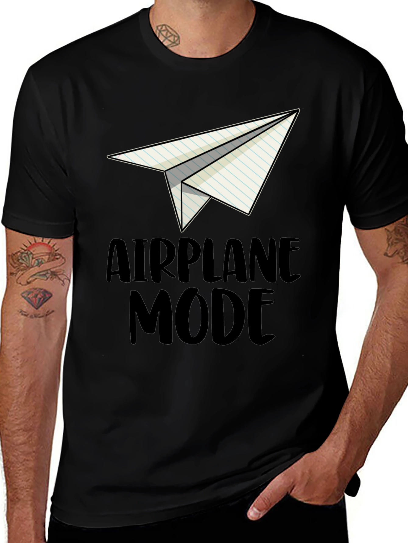 Variant 15 of Airplane Mode Graphic Tee - Novelty T-Shirt