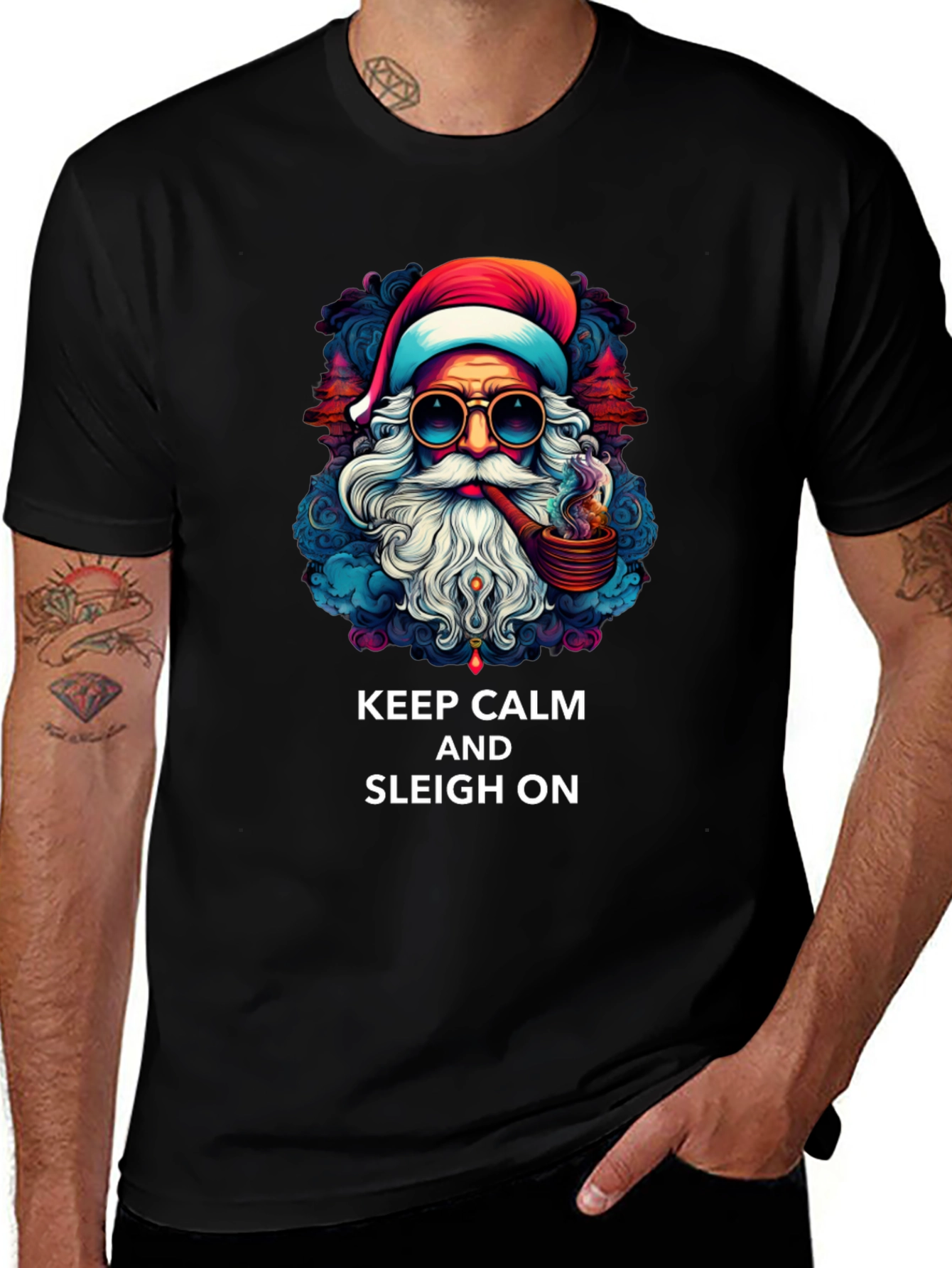 Camiseta Navidad Papá Noel Cool