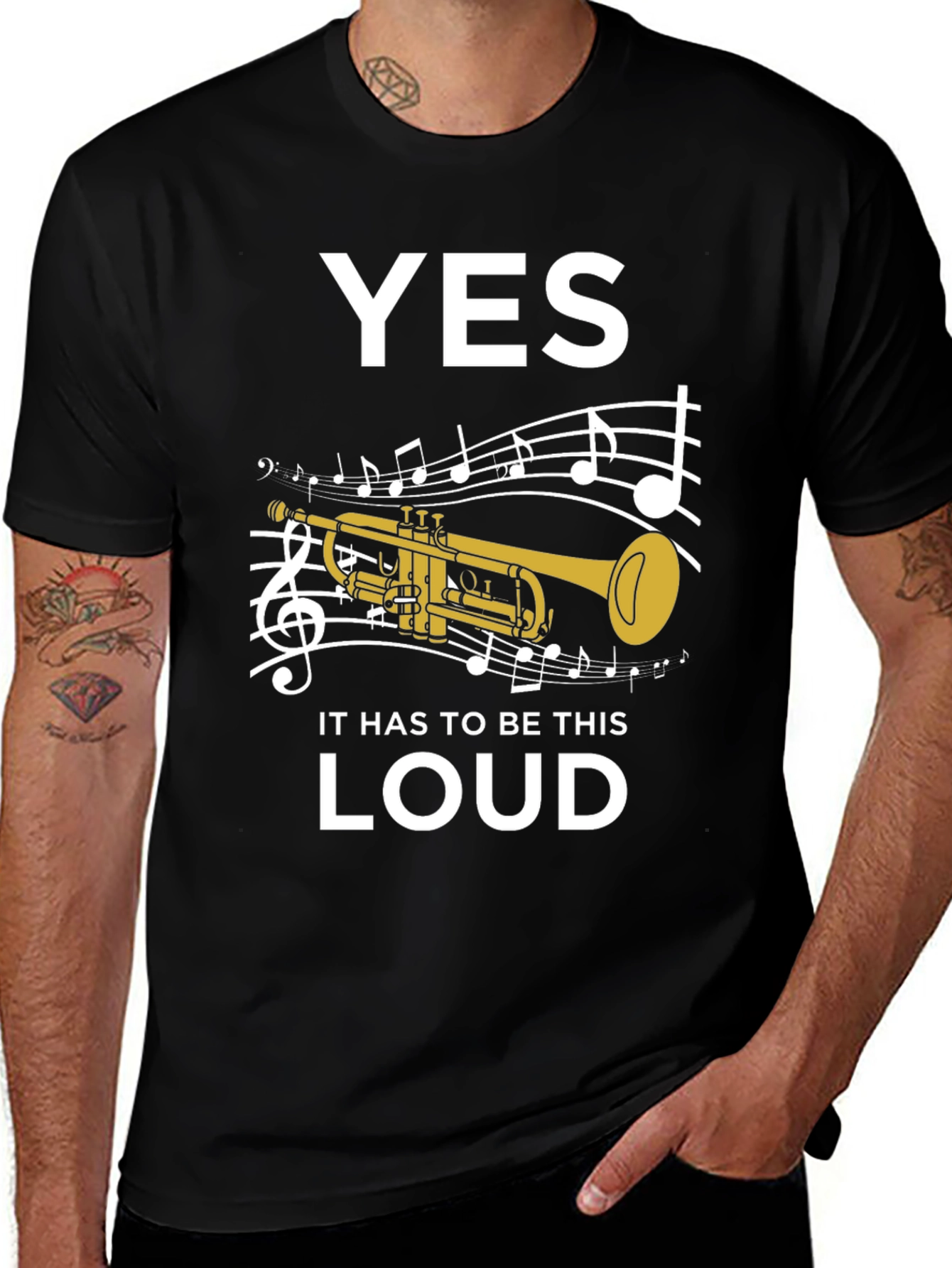 Variant 11 of Funny Trumpet Musician Loud Music T-Shirt