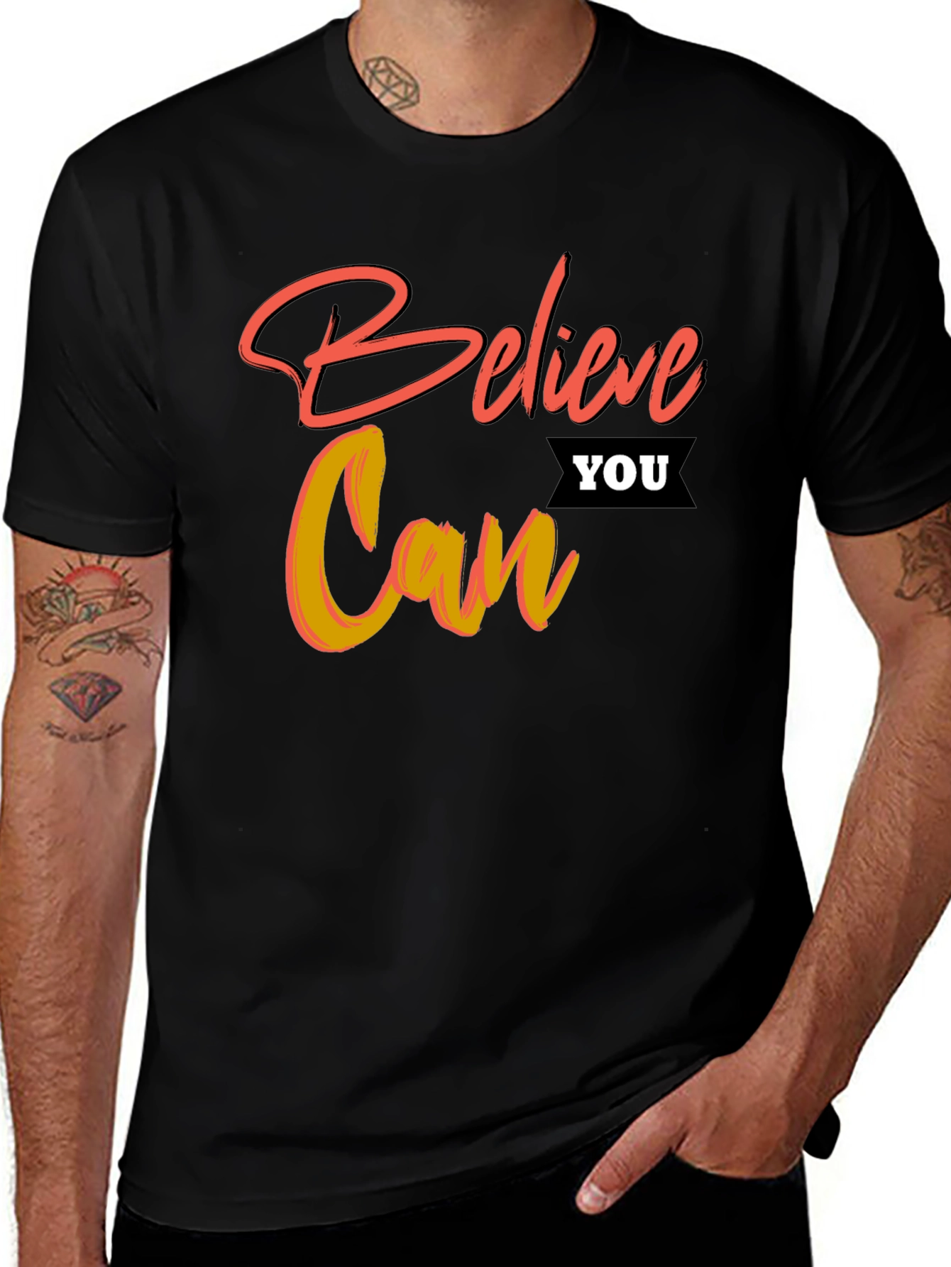 Variant 8 of Believe You Can Graphic T-Shirt - Motivational Tee
