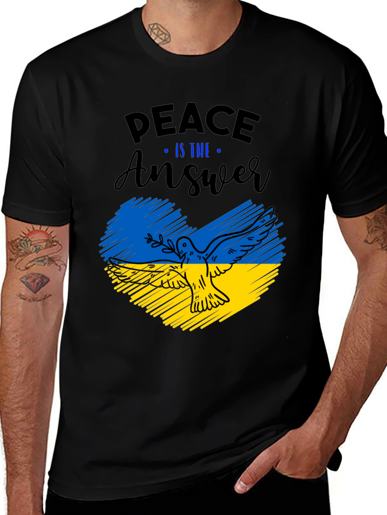 Peace is the Answer Ukraine T-Shirt