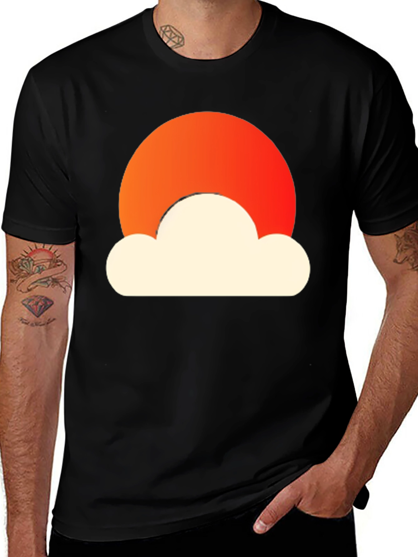 Variant 20 of Sunset Cloud Graphic Tee - Stylish Comfort