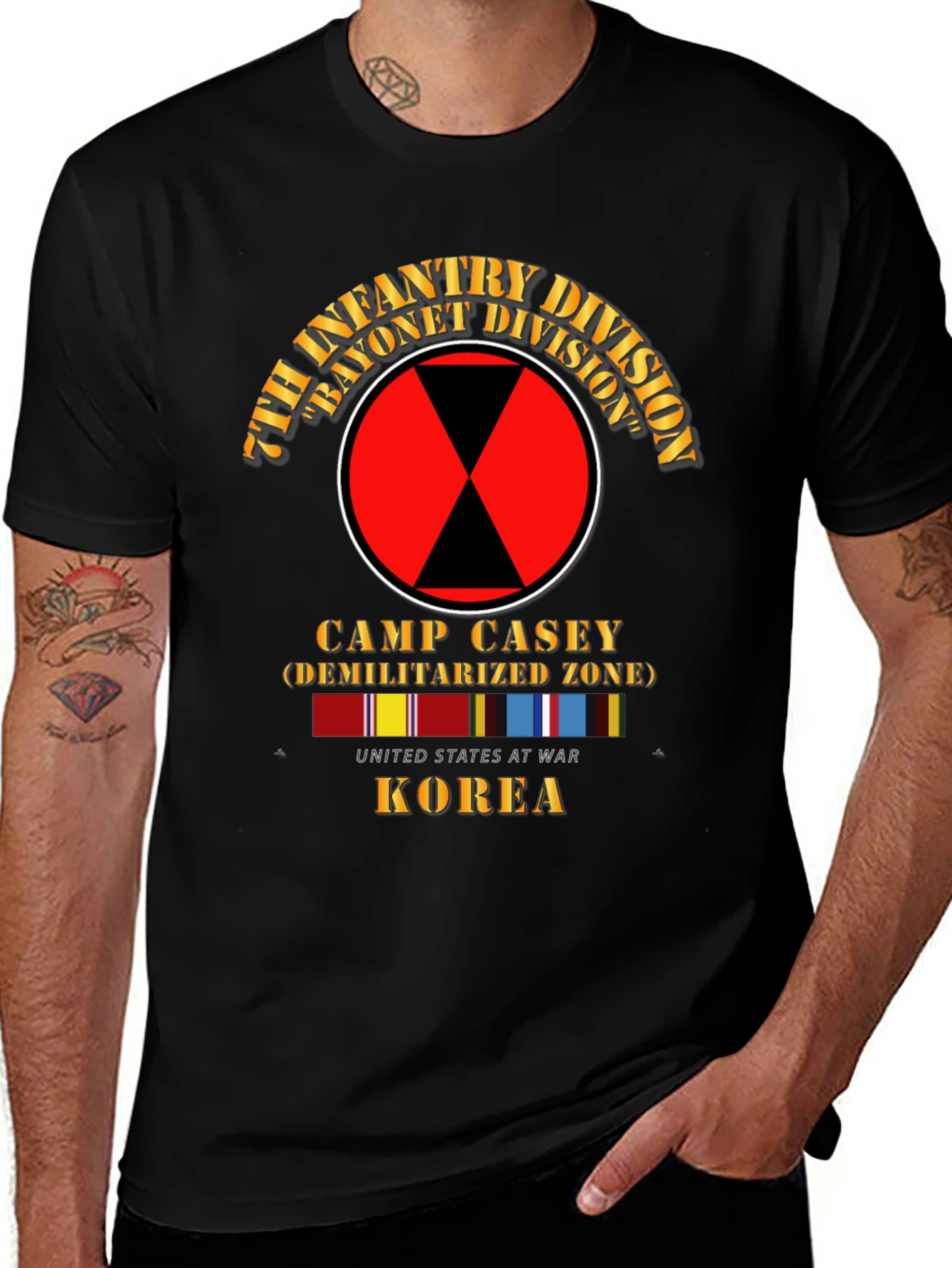 7th Infantry Division T-Shirt - Camp Casey, Korea