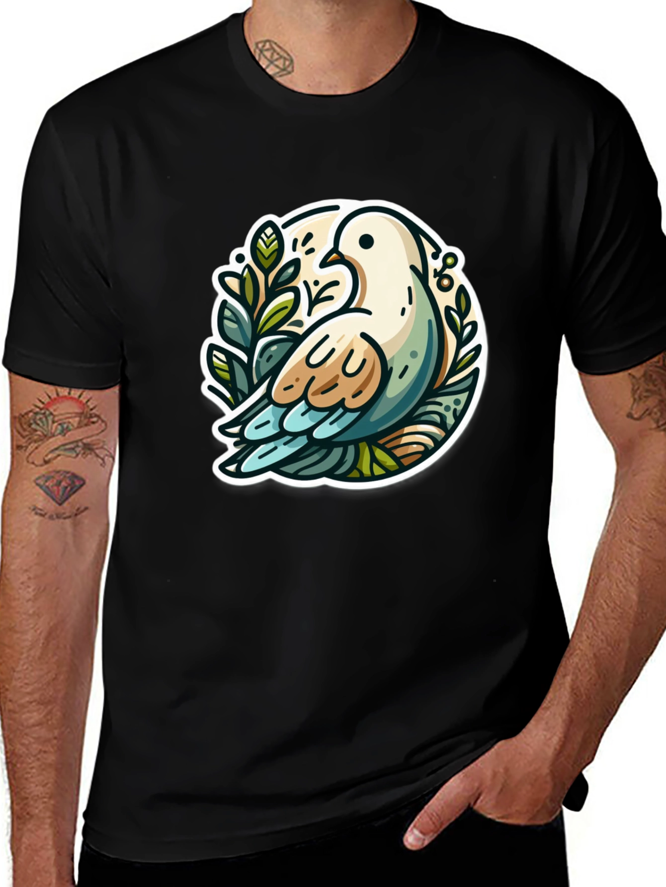 Variant 22 of Dove Graphic Tee - Unique Design