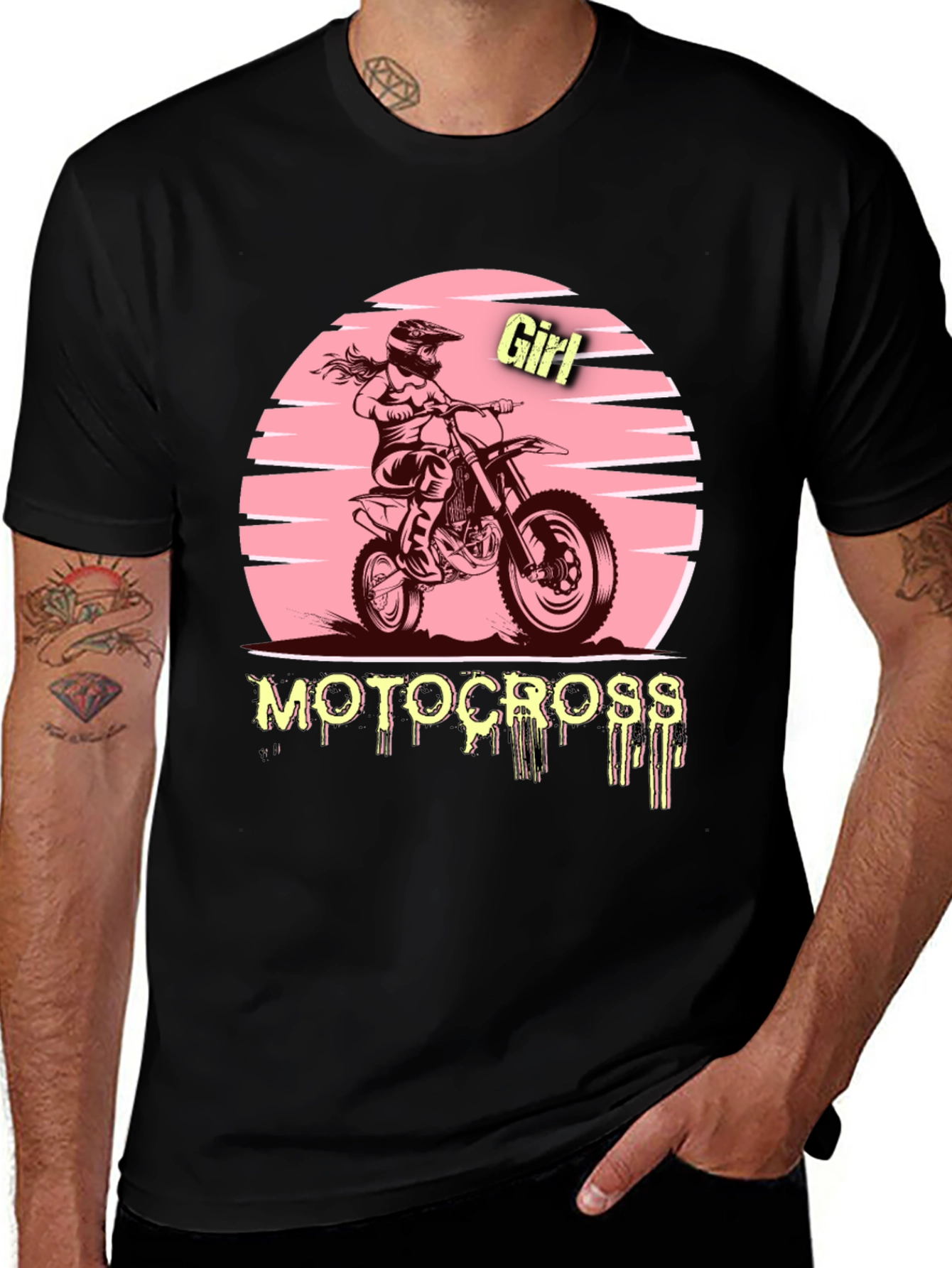 Variant 22 of Motocross Girl Tee - Ride in Style!