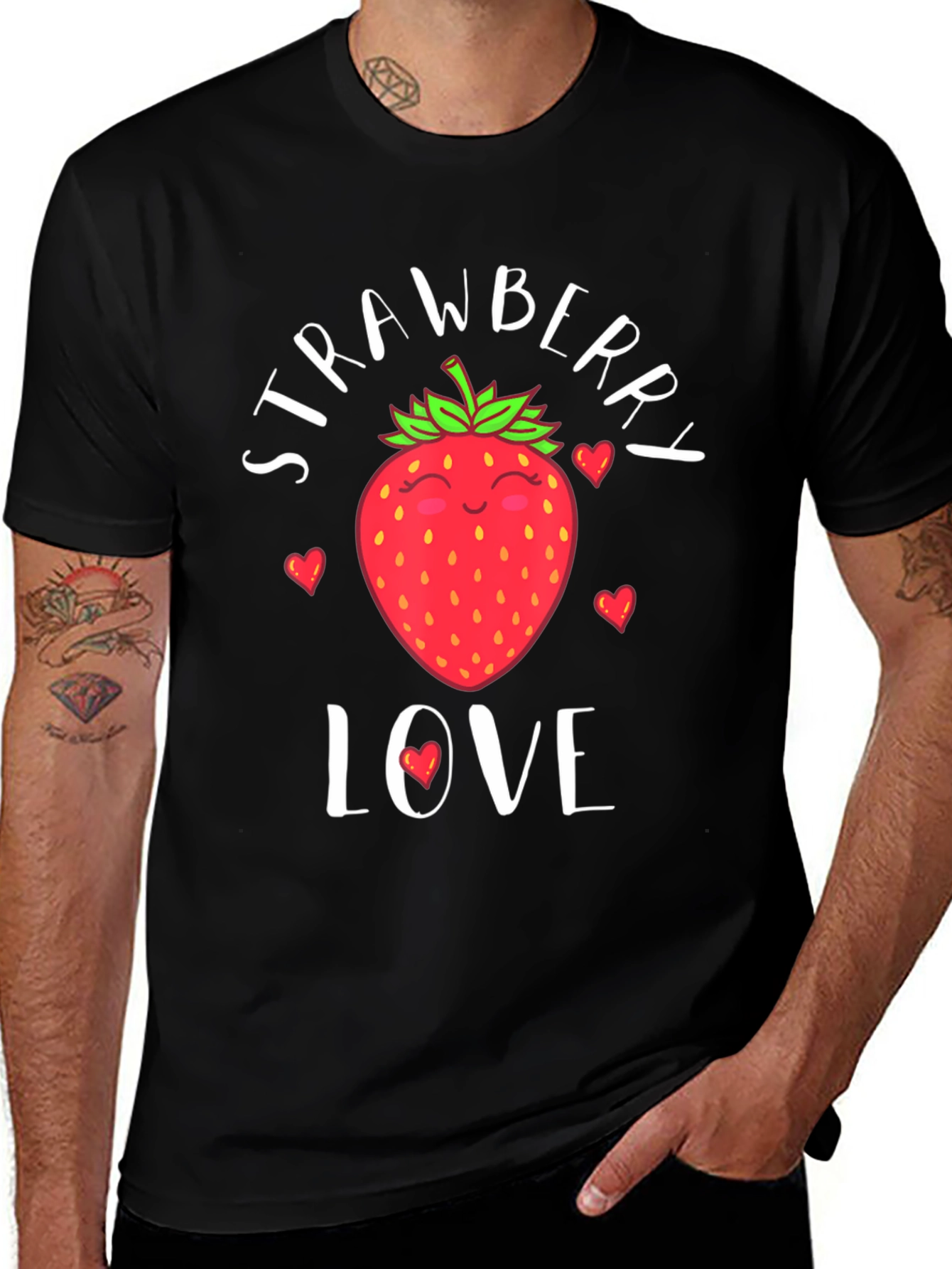 Variant 16 of Strawberry Love Graphic T-Shirt