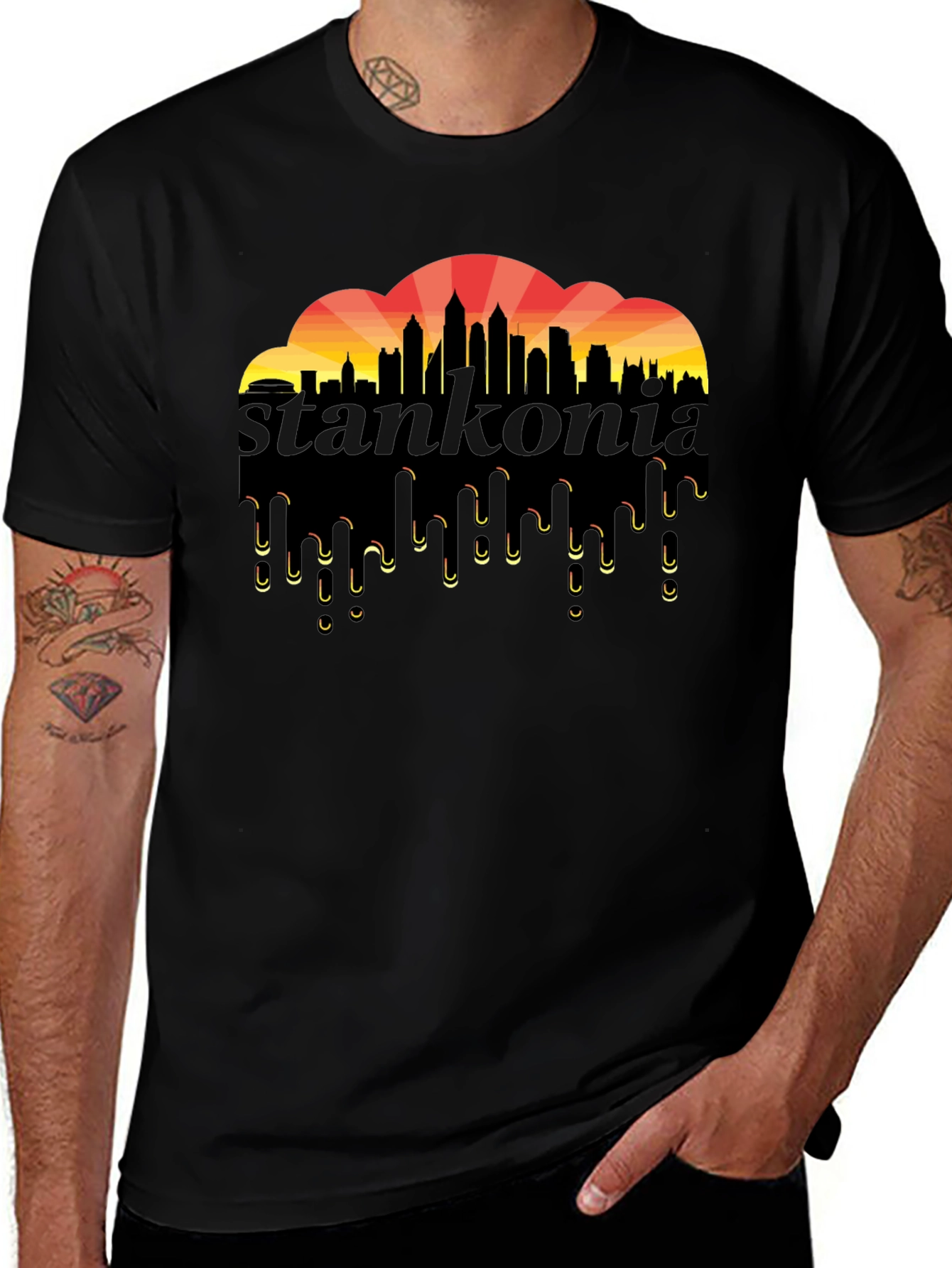 Stankonia Skyline Graphic Black T-Shirt