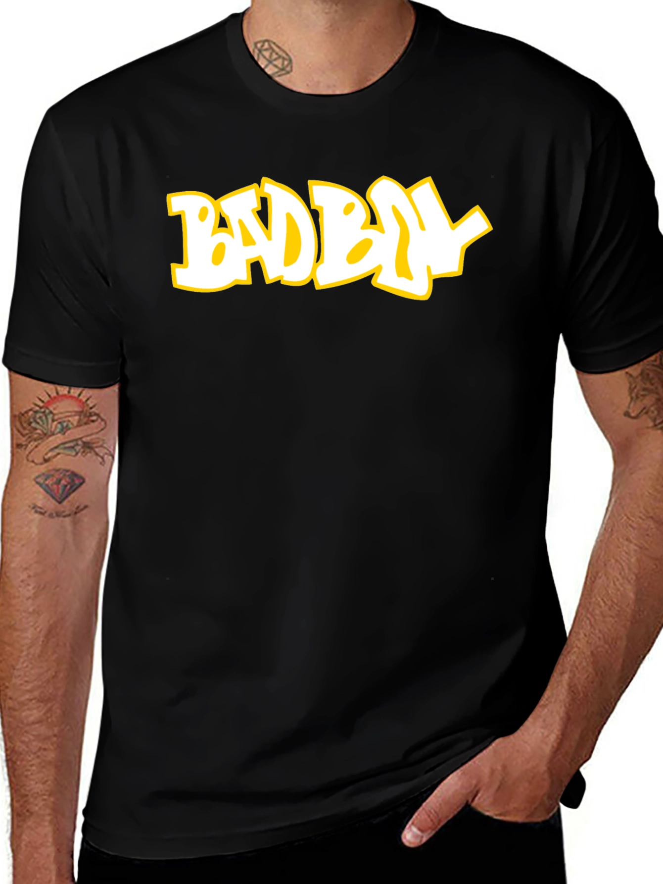 Variant 28 of Bad Boy Graphic Print Crew Neck T-Shirt