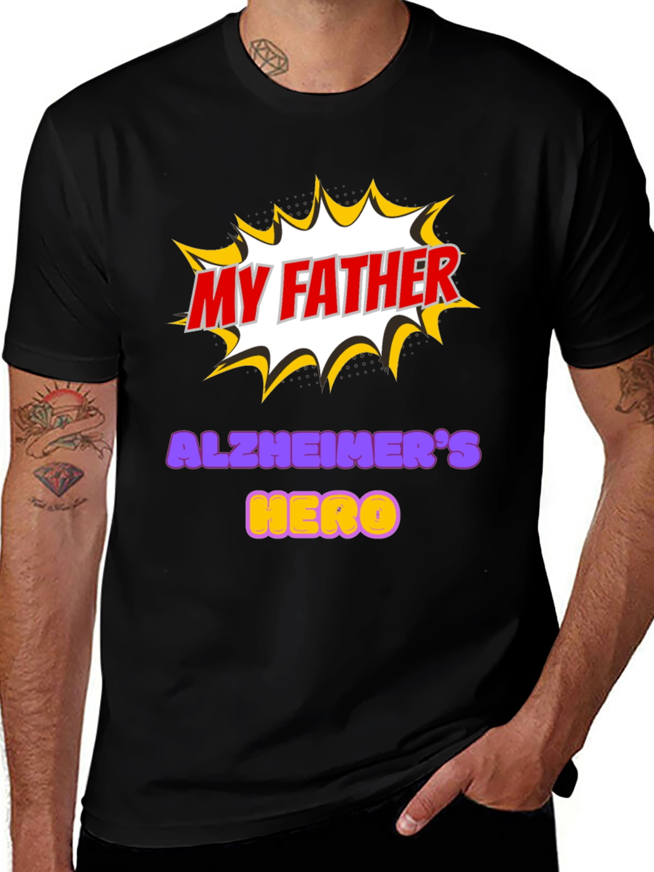Variant 5 of My Father Alzheimer's Hero T-Shirt