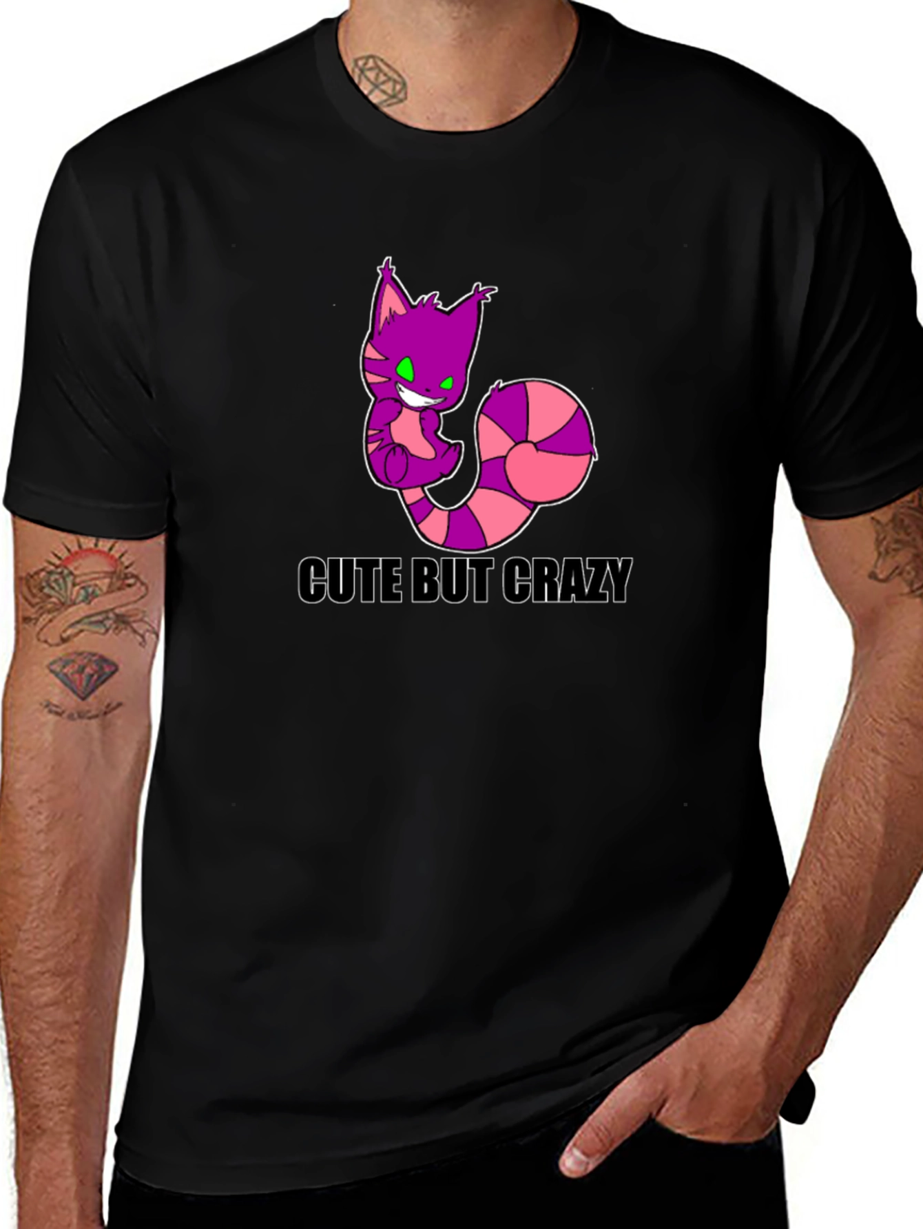 Cute But Crazy Cheshire Cat T-Shirt