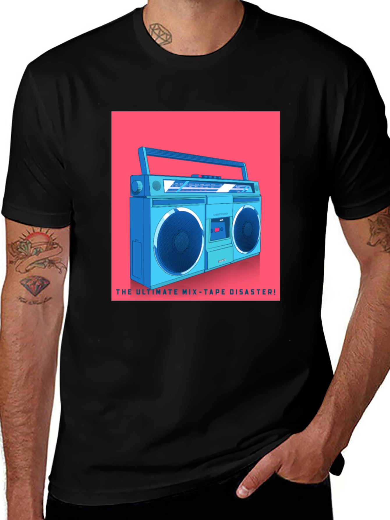 Variant 23 of Retro Boombox T-Shirt - Ultimate Mixtape Disaster Tee
