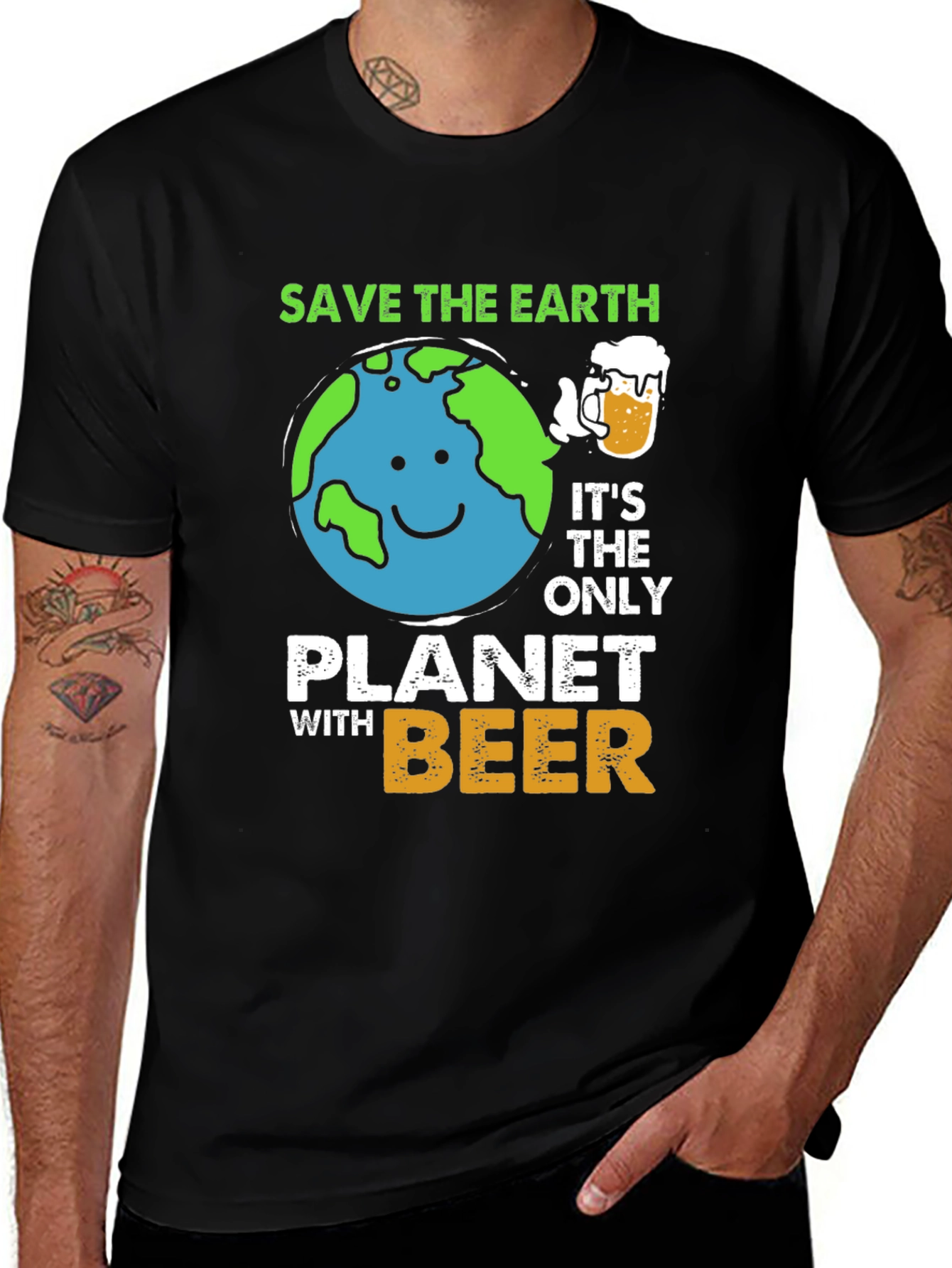 Variant 29 of Save The Earth Planet Beer T-Shirt