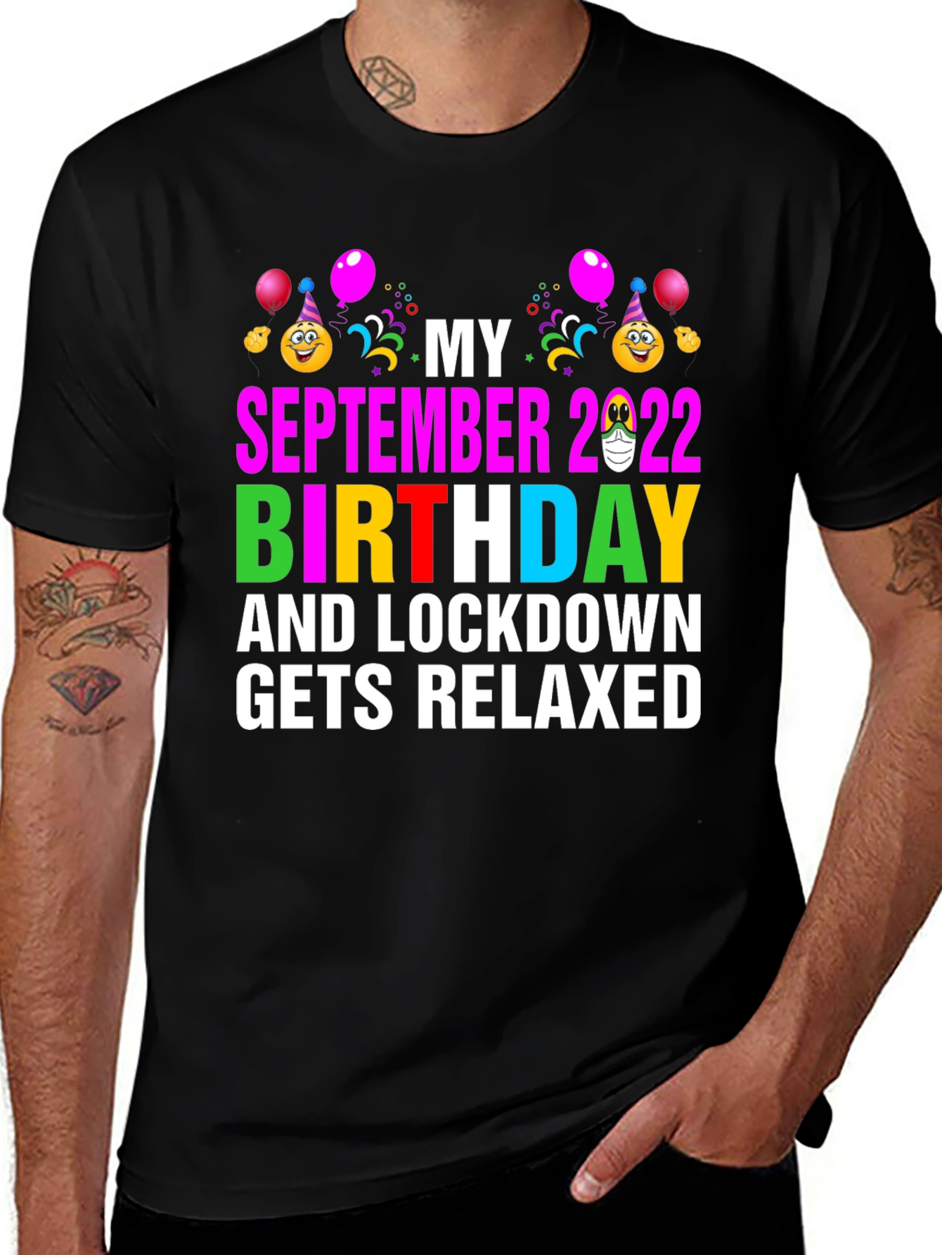Variant 30 of September 2022 Birthday Lockdown Relaxed T-Shirt
