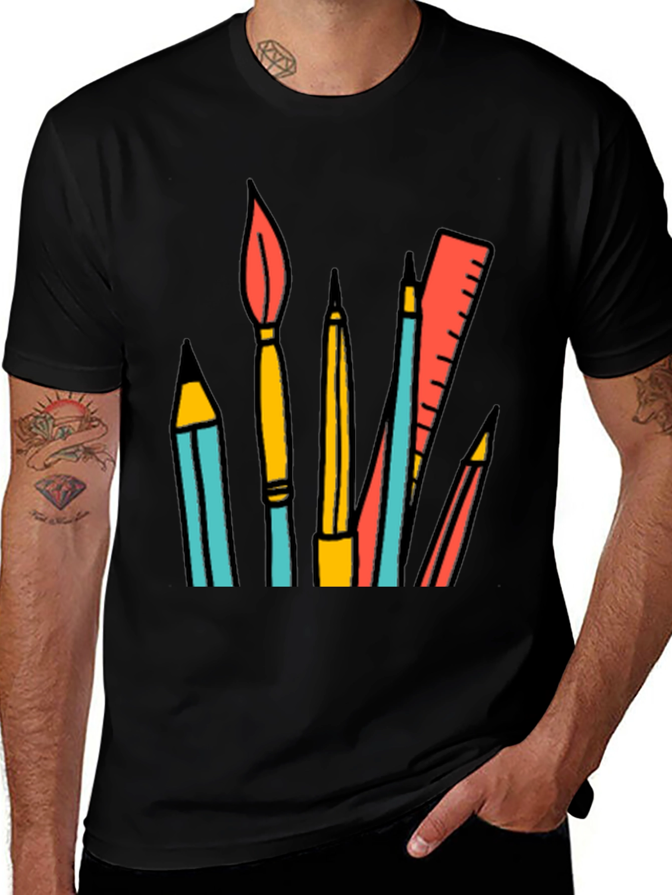 Variant 13 of Art Supplies Graphic Tee