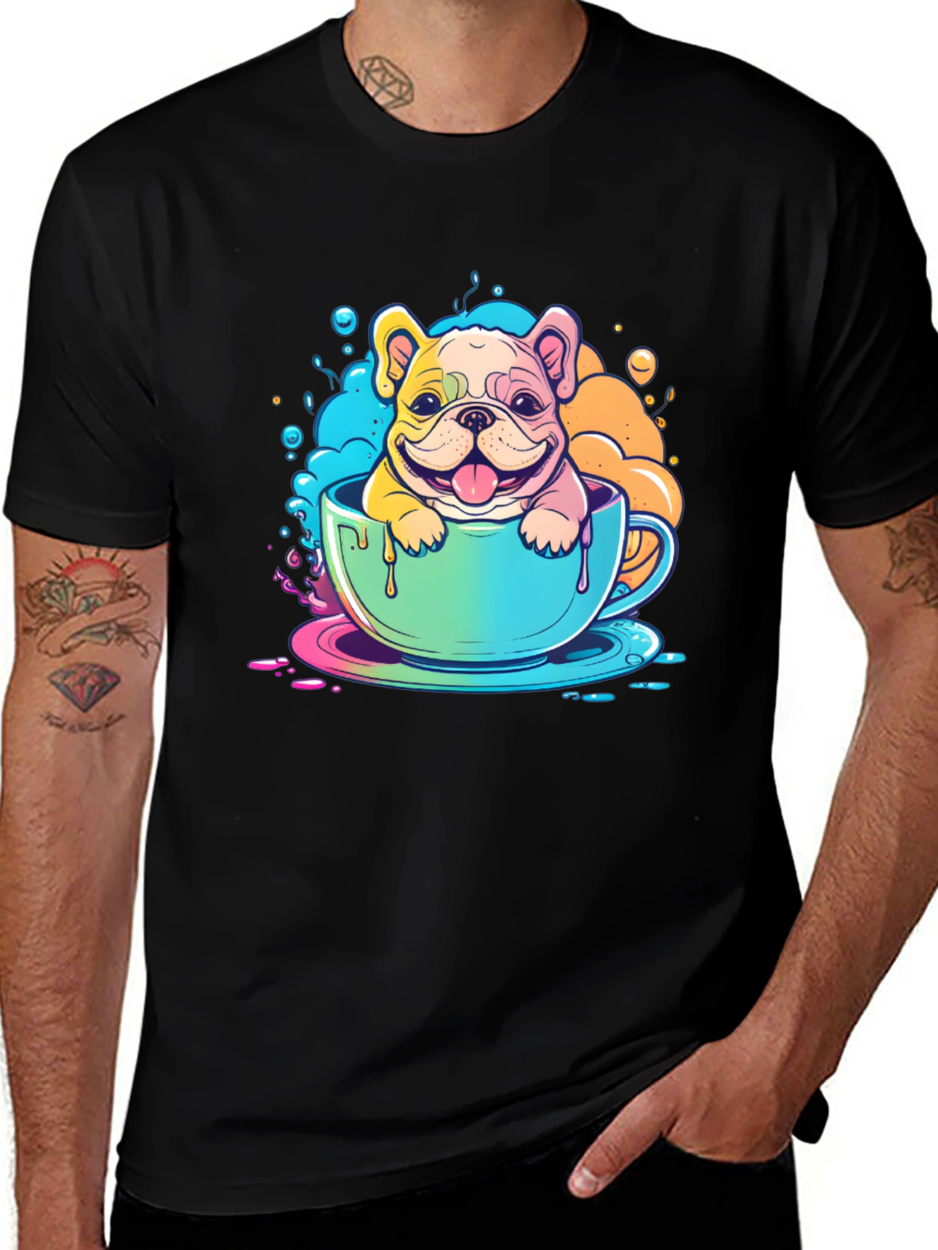 Variant 28 of Dog in Cup T-Shirt - Cute Graphic Tee