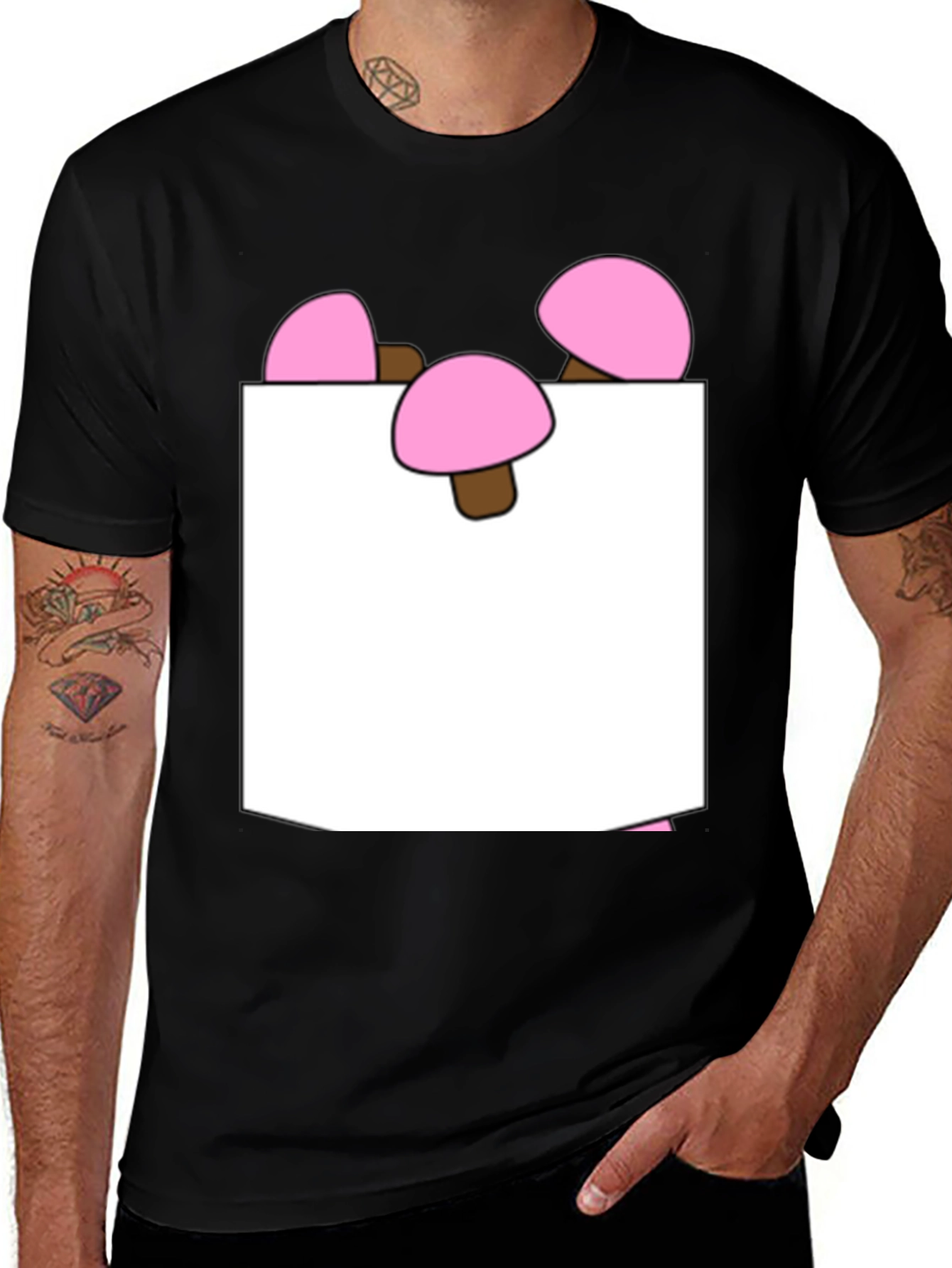 Variant 26 of Fun Mushroom Pocket Print Tee