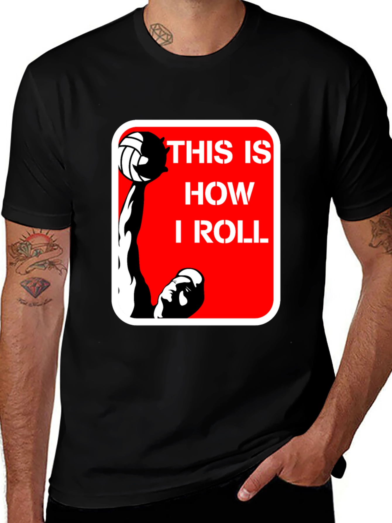 Variant 17 of Volleyball T-Shirt - This Is How I Roll!