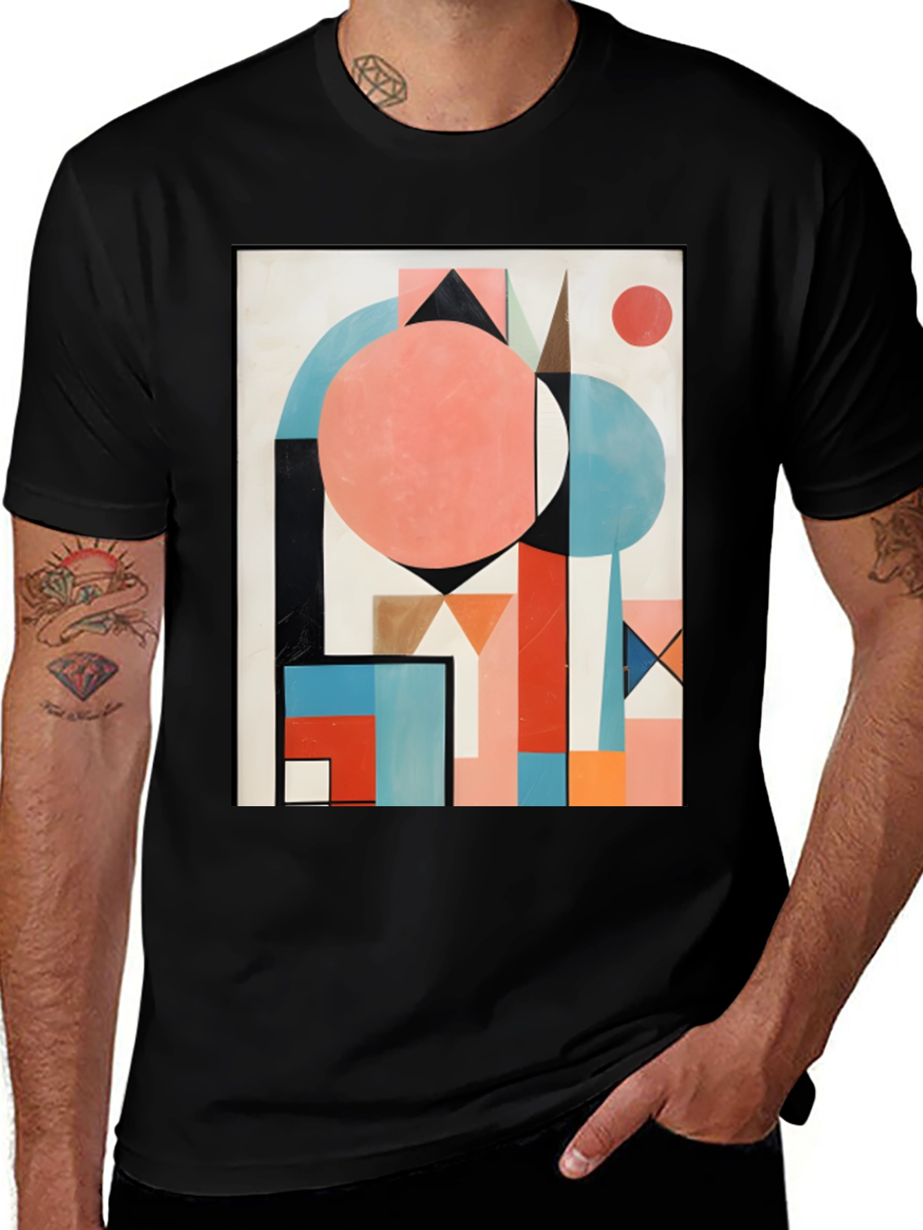 Variant 29 of Abstract Geometric Art T-Shirt - Modern Graphic Tee