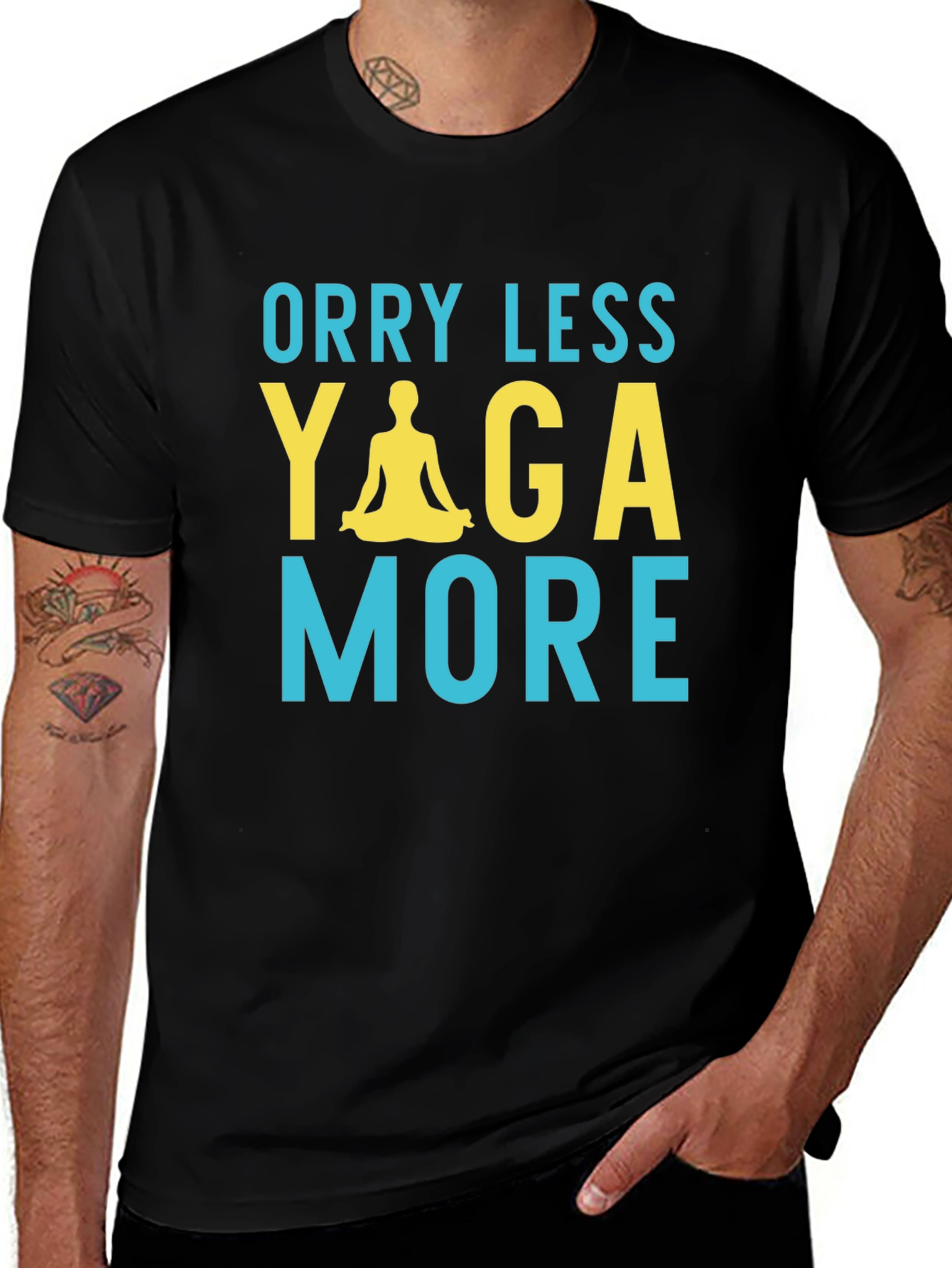 Variant 8 of Worry Less Yoga More Graphic Tee