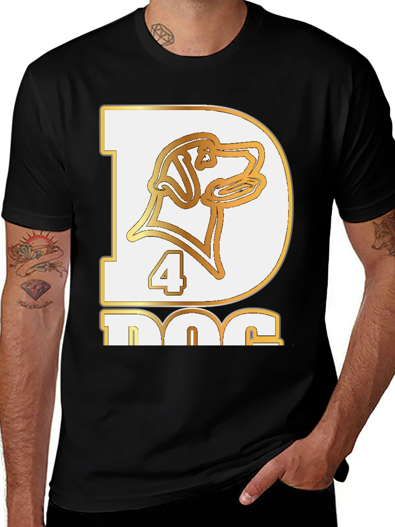 Variant 23 of D 4 Dog T-Shirt - Unique Design