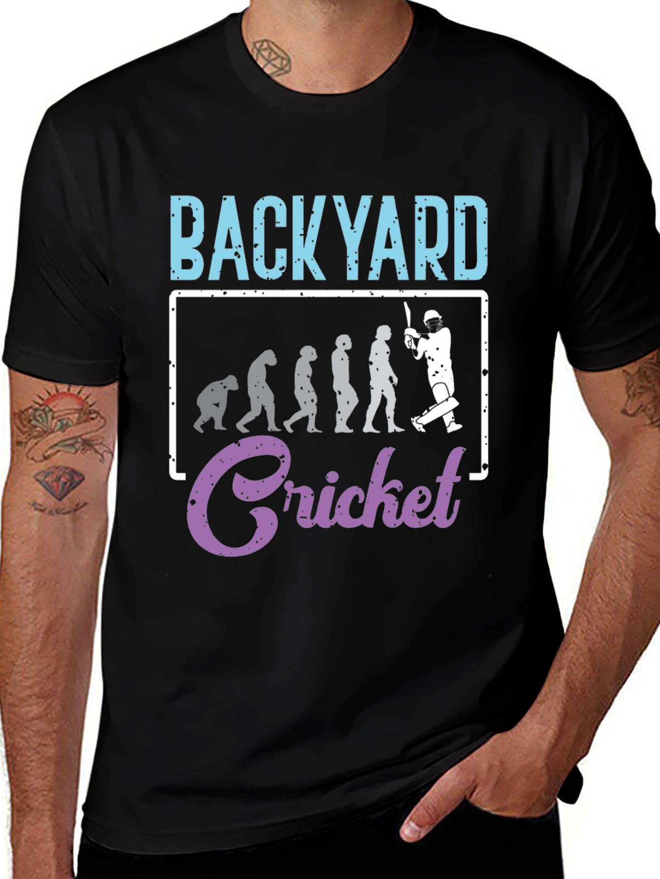 Variant 22 of Backyard Cricket Evolution Graphic Tee