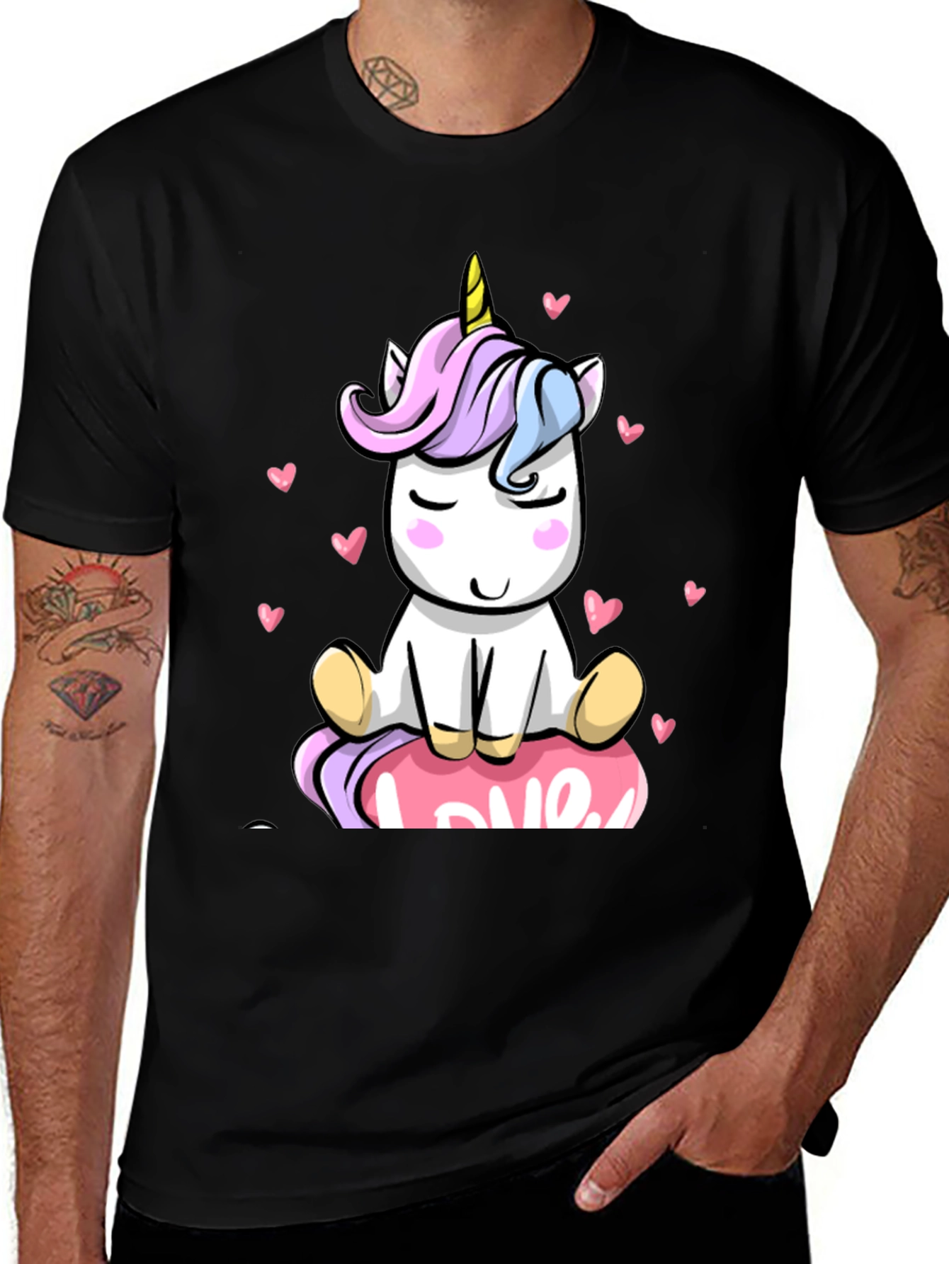 Variant 28 of Unicorn Love T-Shirt Cute Graphic Tee