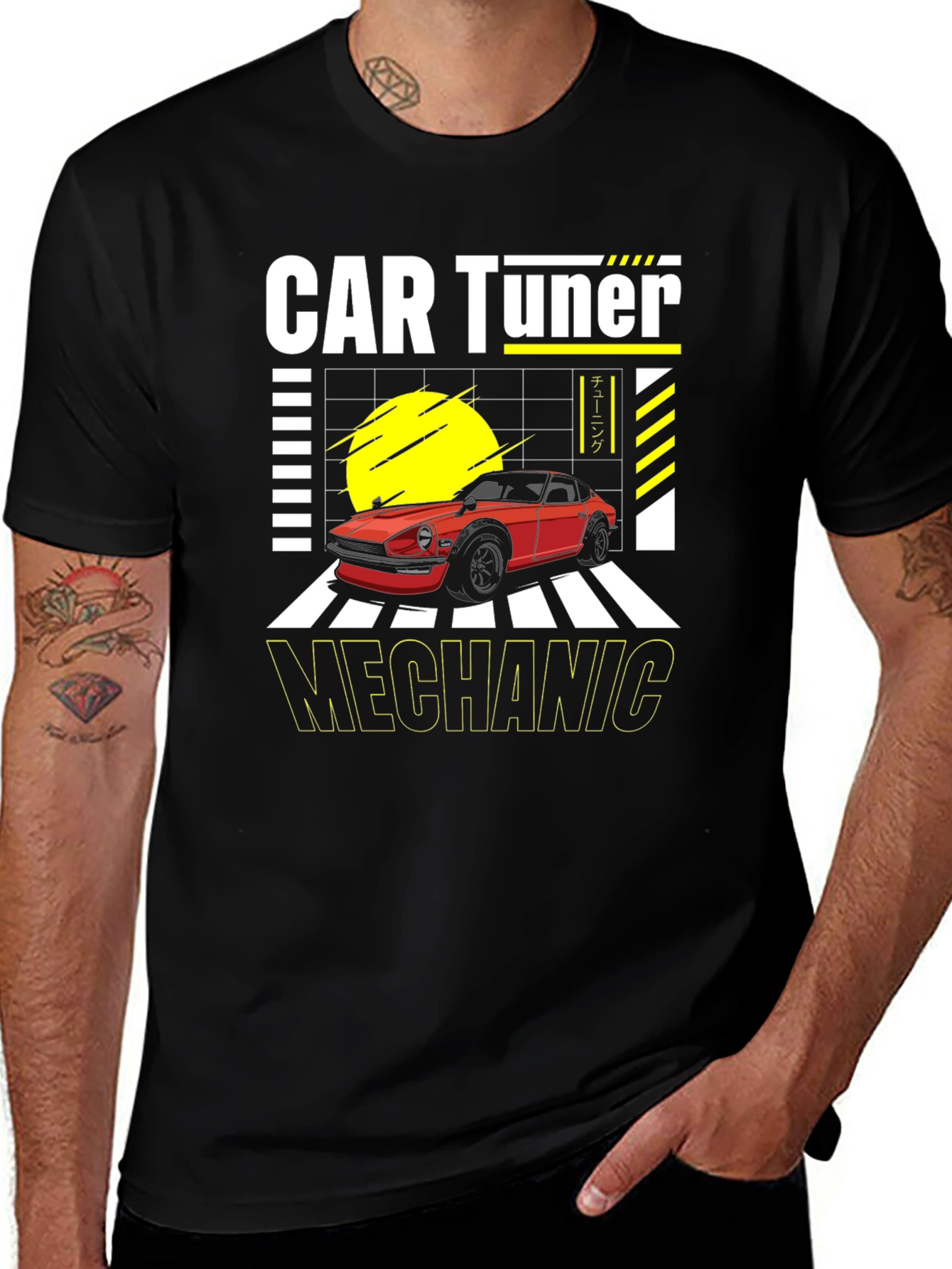 Variant 23 of Car Tuner Mechanic Graphic Tee - Automotive Enthusiast