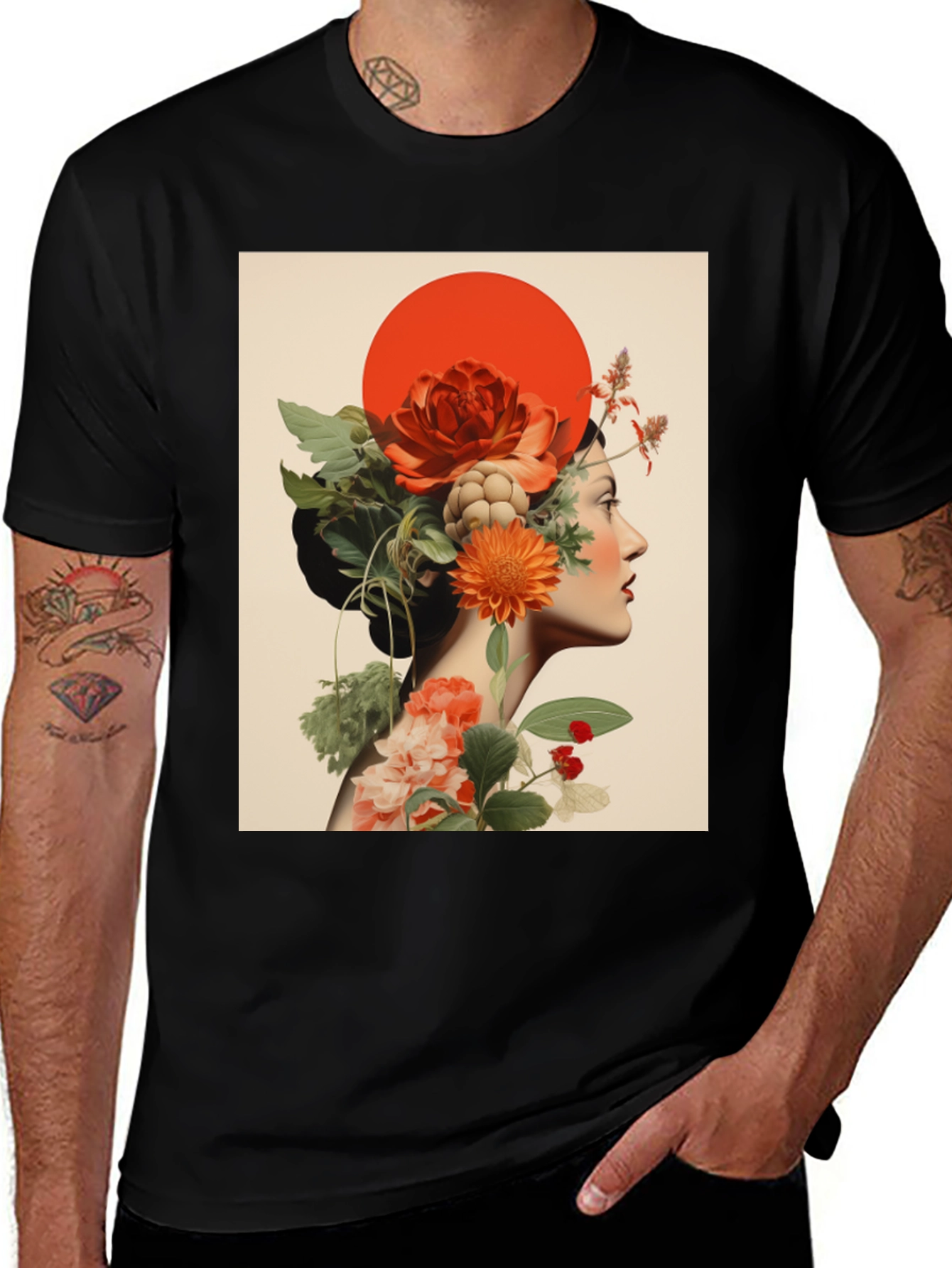 Variant 22 of Floral Woman Graphic Tee