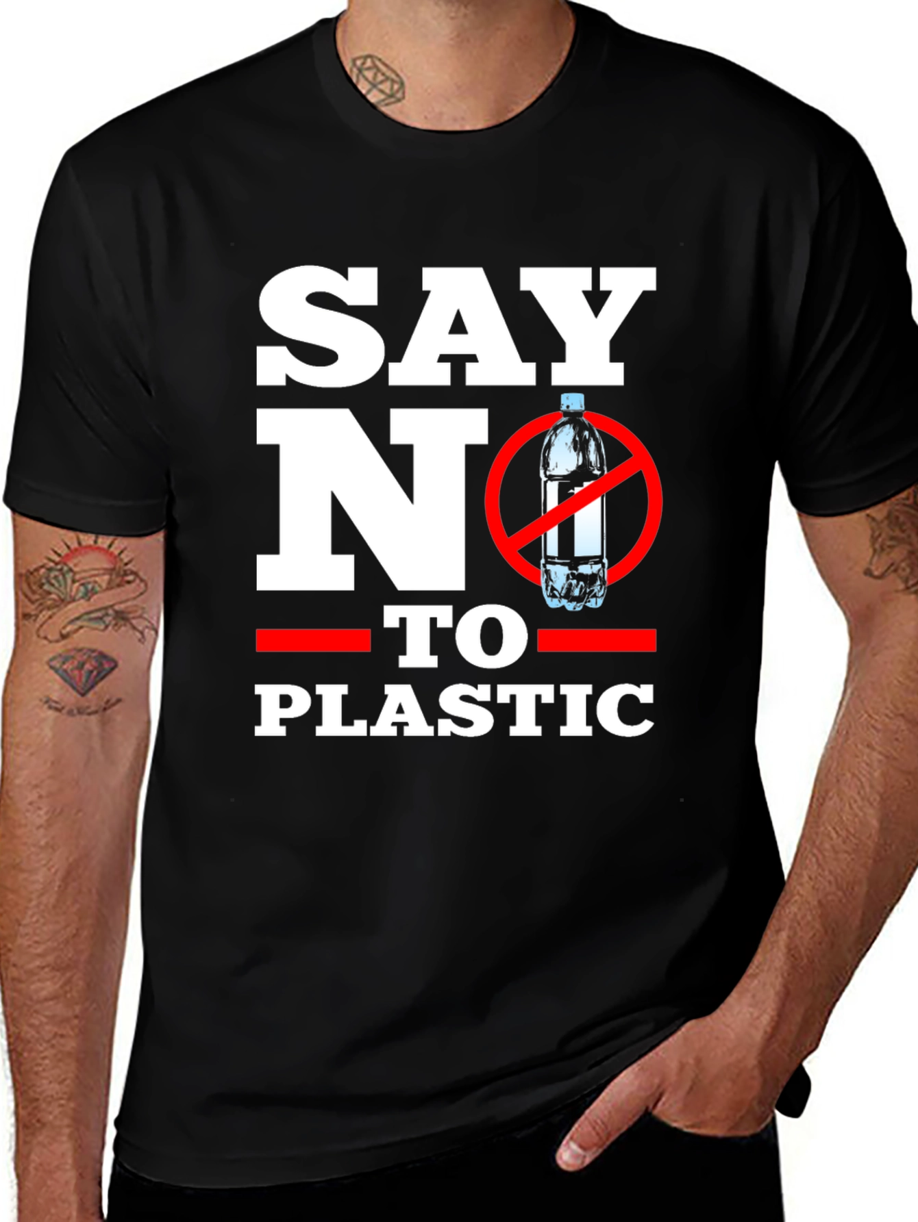 Variant 20 of Say No To Plastic Graphic T-Shirt