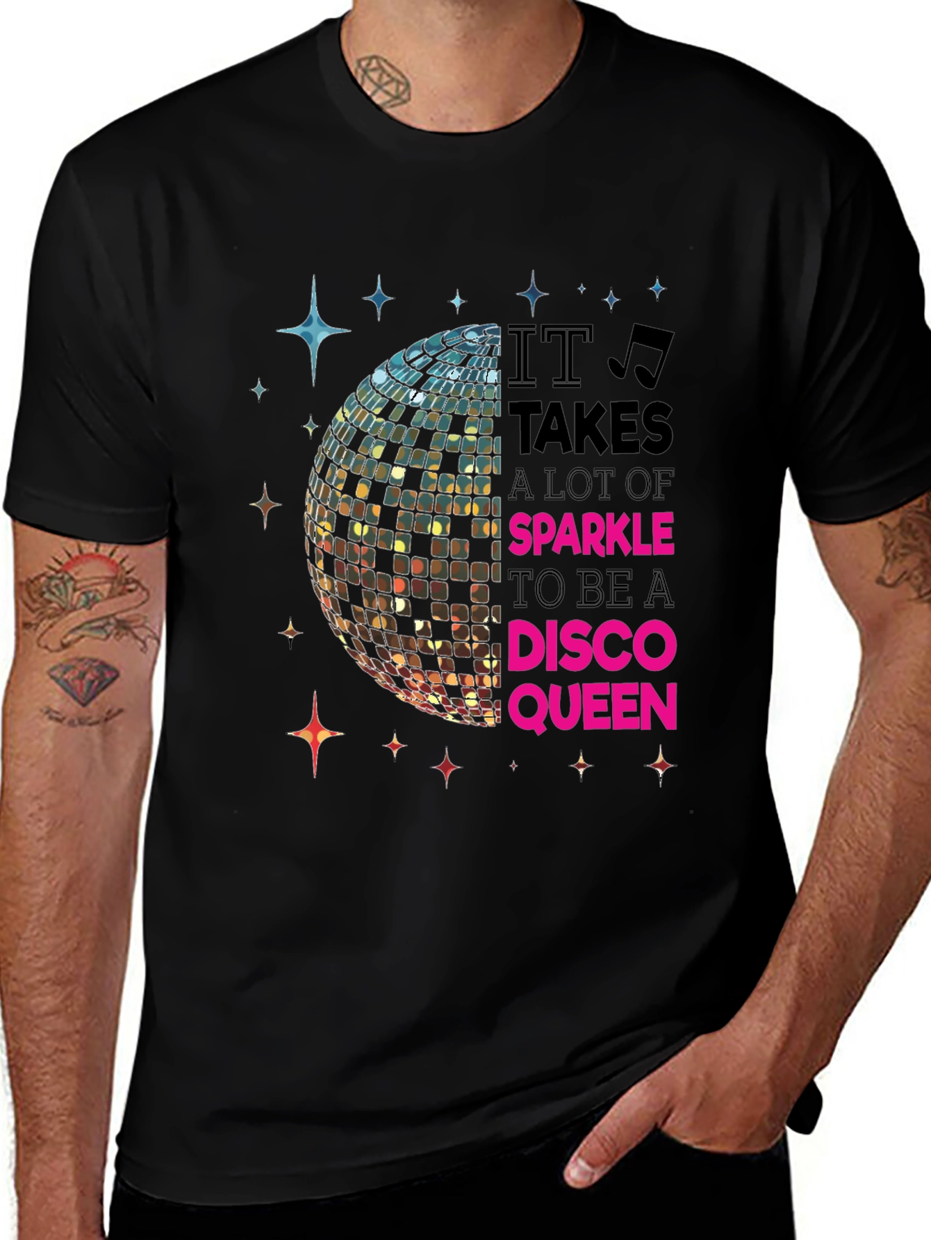 Variant 28 of Disco Queen T-Shirt - Sparkle & Shine!