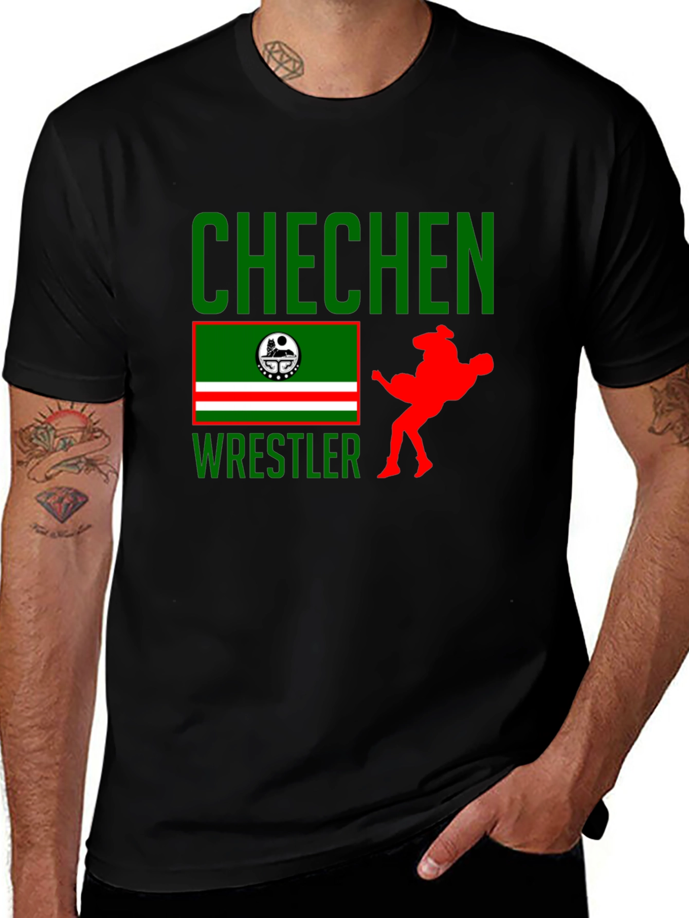 Chechen Wrestler Graphic Tee