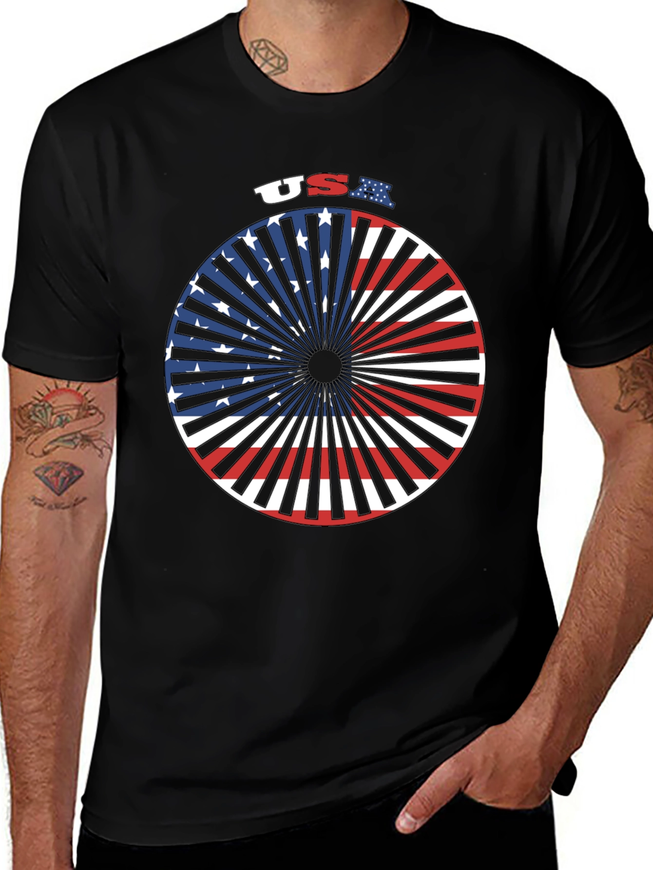 Variant 17 of USA Patriotic Graphic T-Shirt