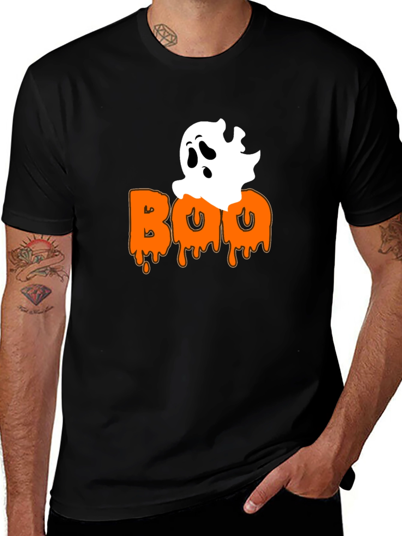Boo Ghost Halloween T-Shirt, Spooky Season