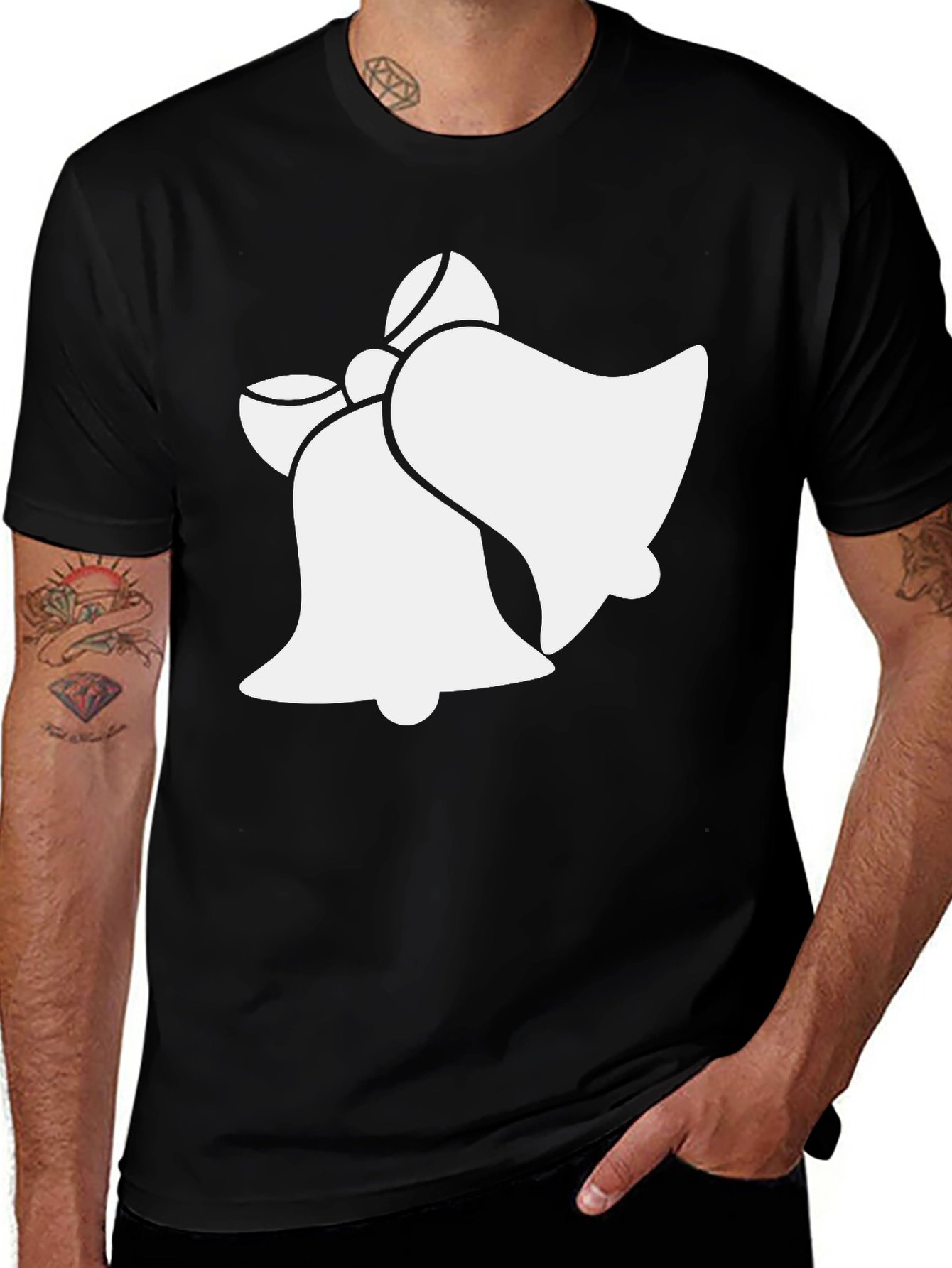 Variant 14 of Festive Bells Graphic Tee - Holiday Spirit