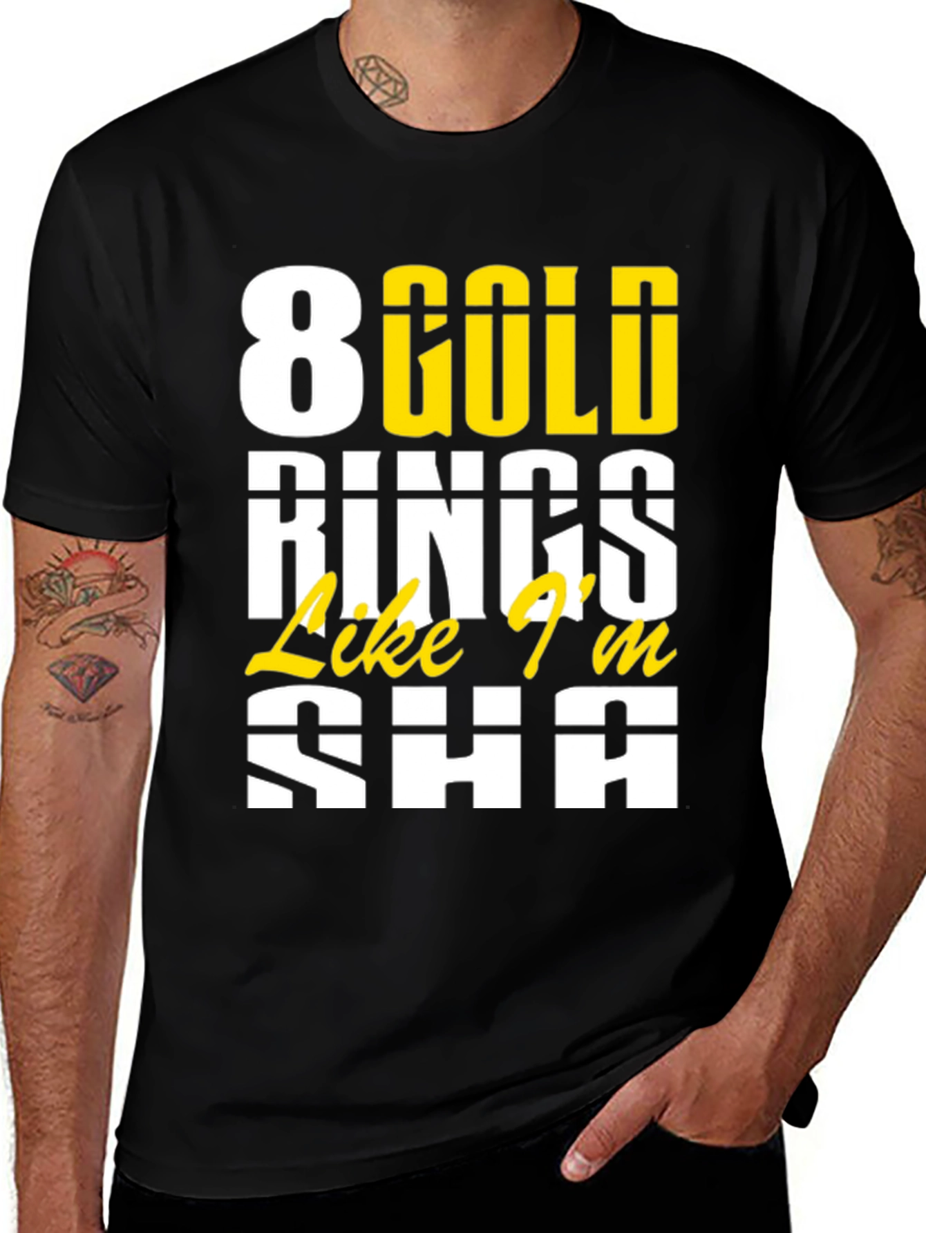 Variant 17 of 8 Gold Rings T-Shirt