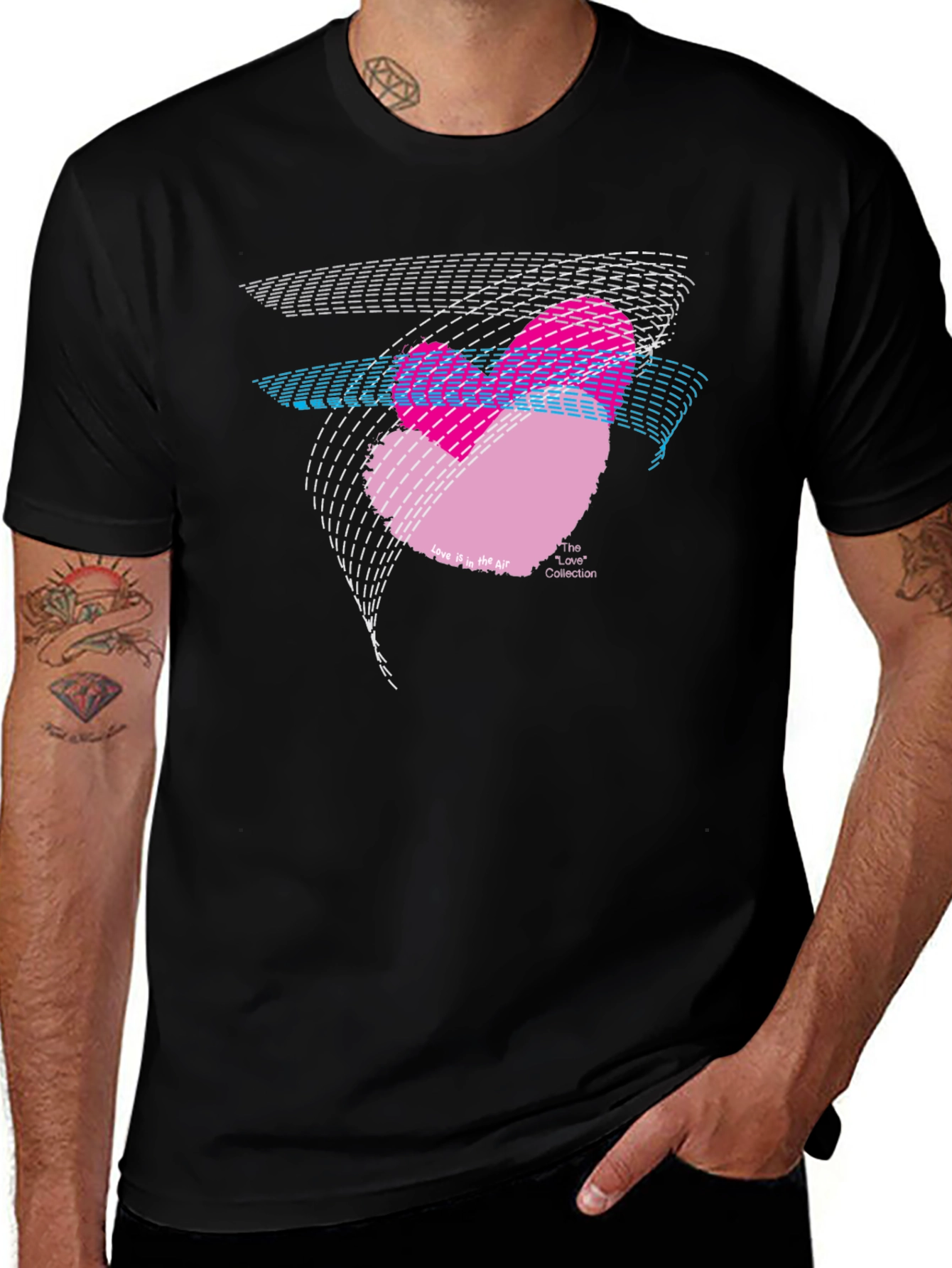 Variant 8 of Love in the Air Graphic Tee - Black