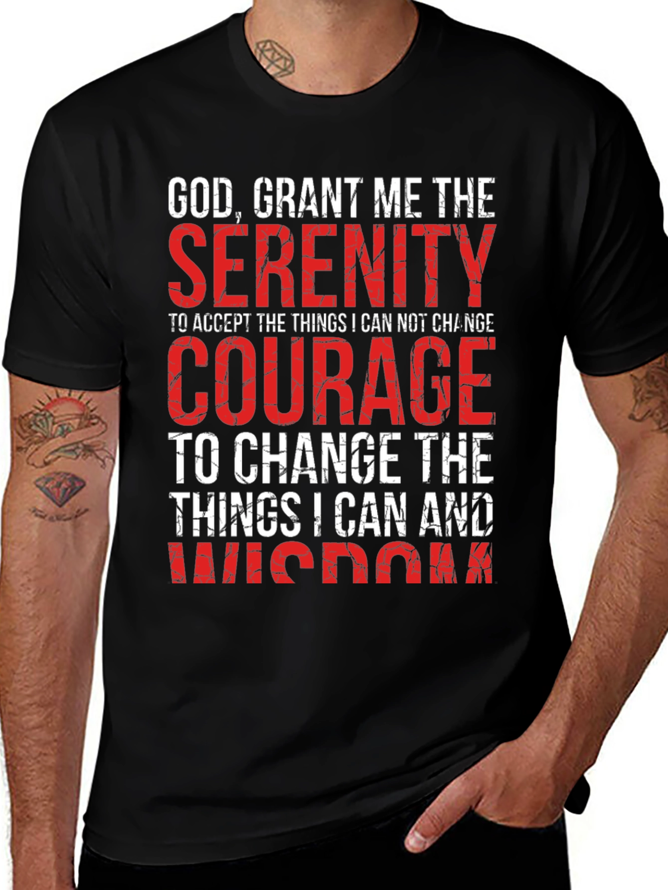 Variant 20 of Serenity Prayer Graphic T-Shirt