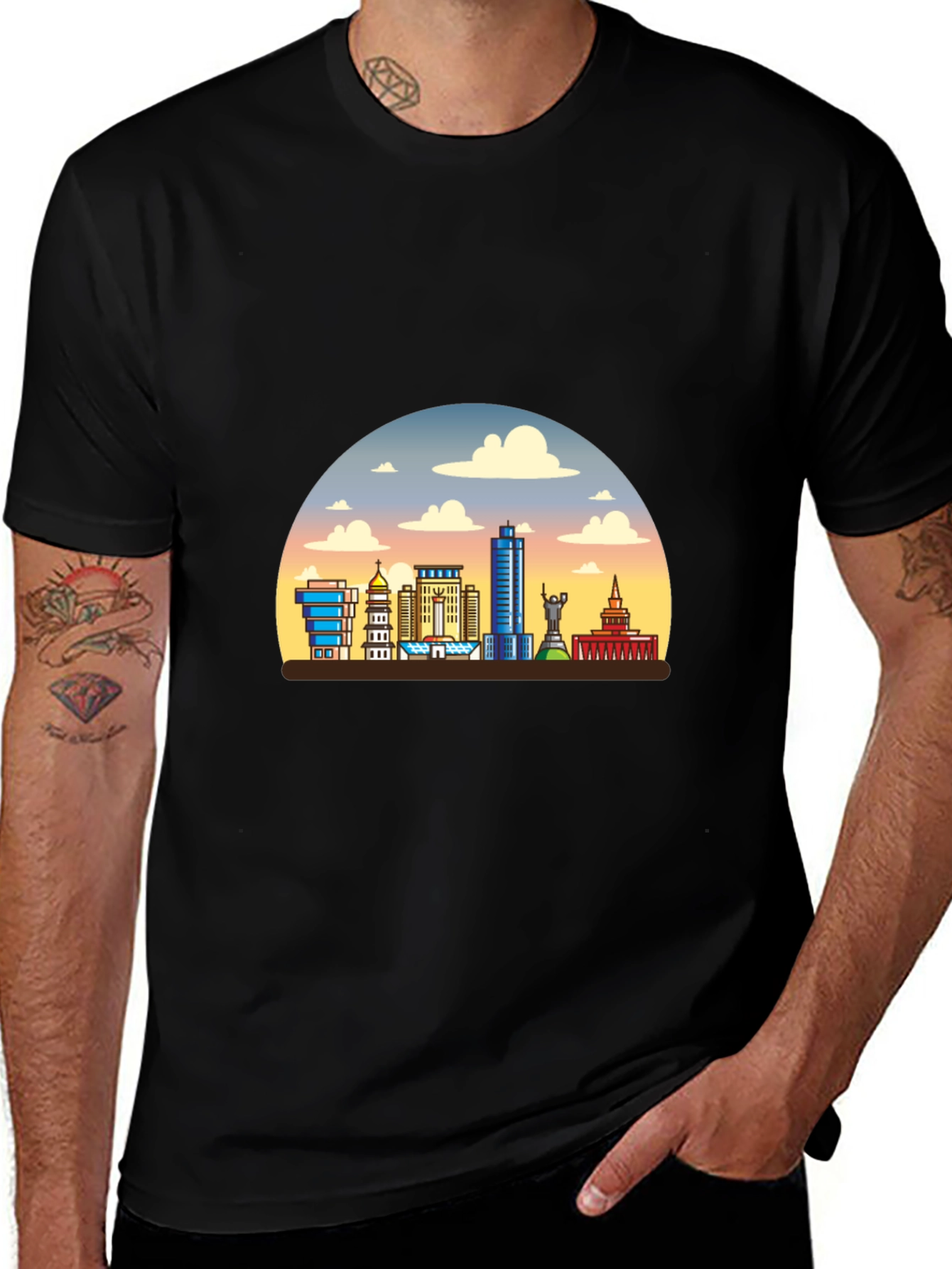 Variant 11 of Cityscape T-Shirt - Men's Graphic Tee