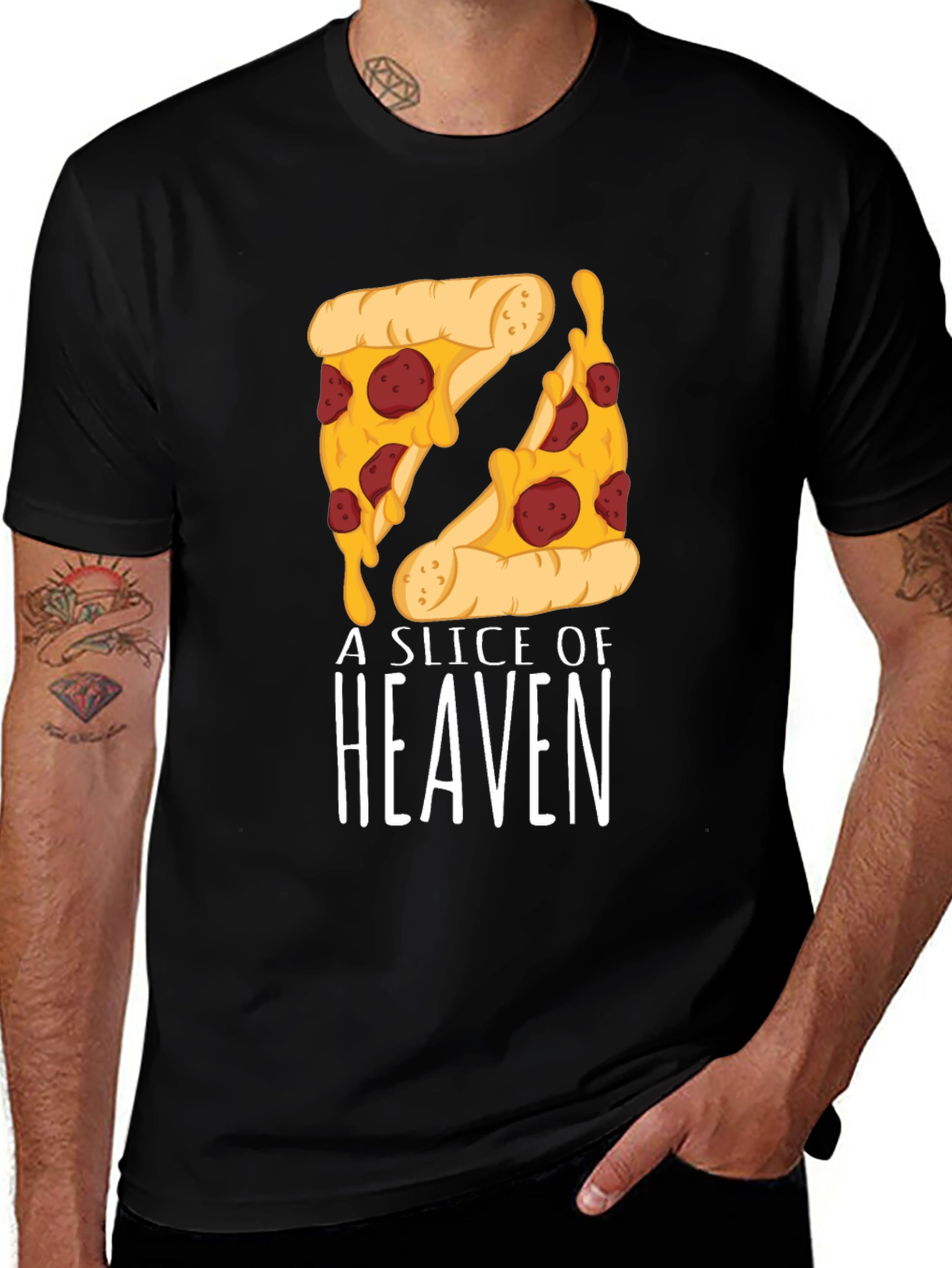 Variant 17 of Pizza Slice of Heaven T-Shirt Funny Foodie Tee