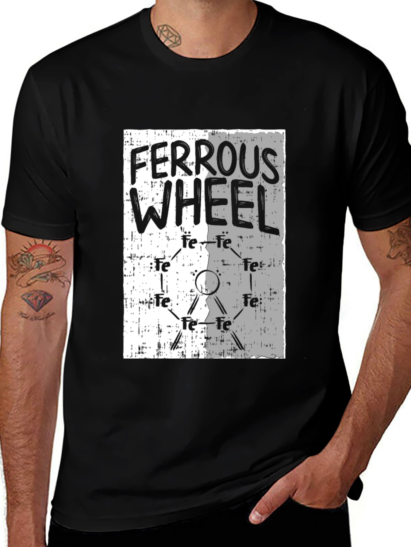 Variant 24 of Ferrous Wheel Graphic Tee - Science T-Shirt