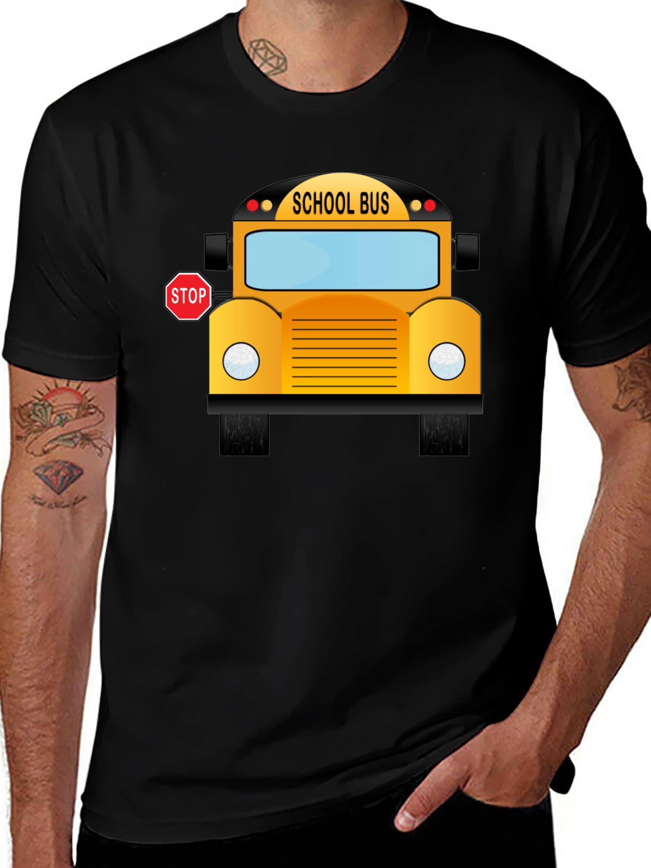 Variant 15 of School Bus Graphic T-Shirt