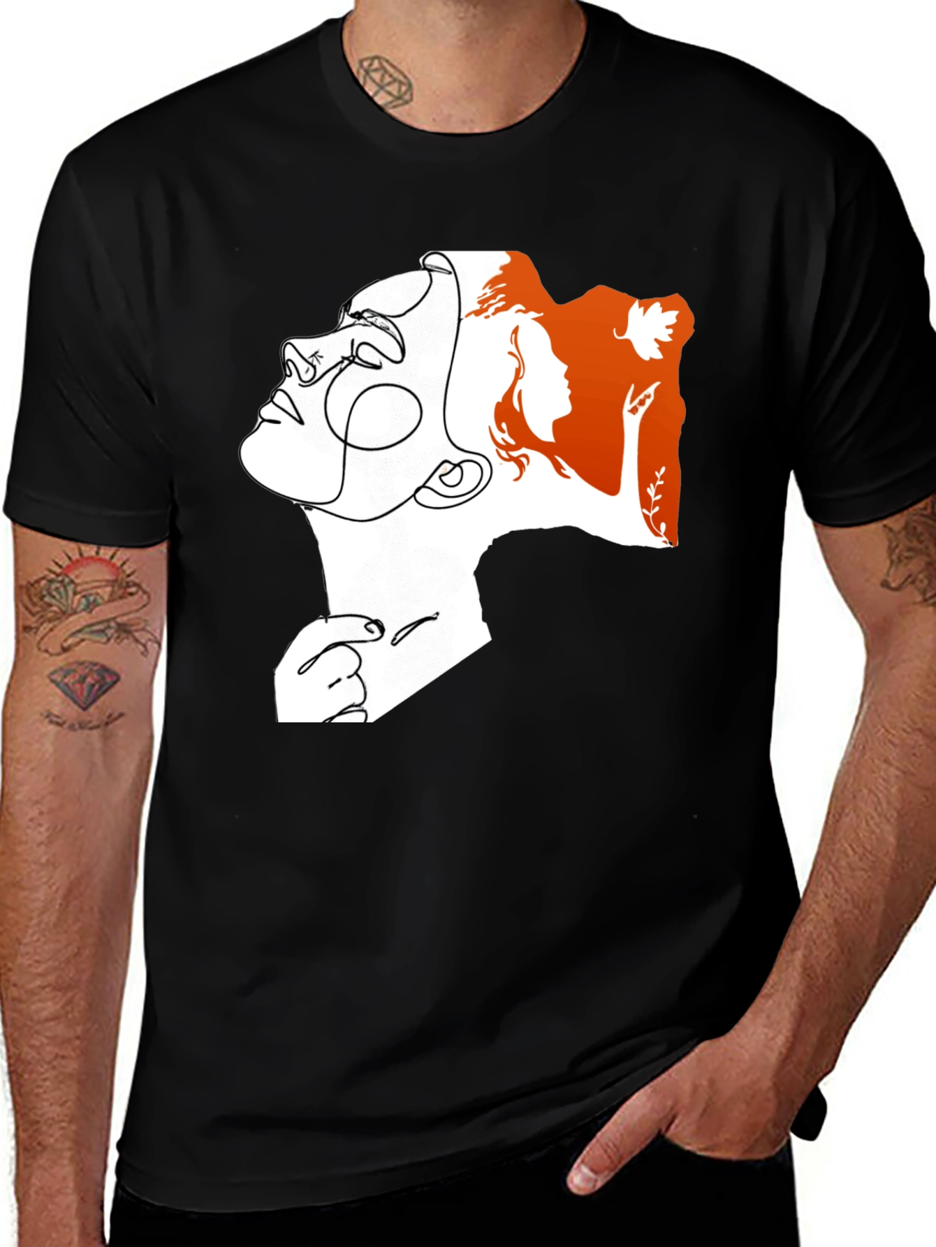 Variant 8 of Abstract Art T-Shirt - Modern Line Art Tee