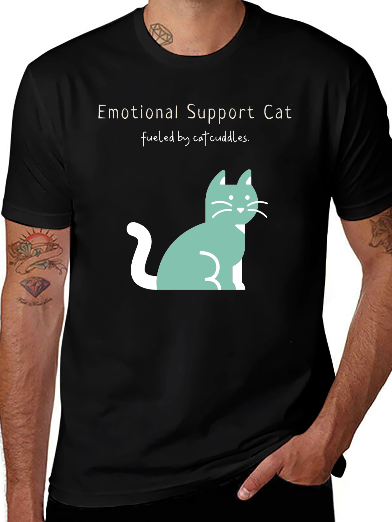 Variant 7 of Emotional Support Cat T-Shirt - Cuteness Overload!