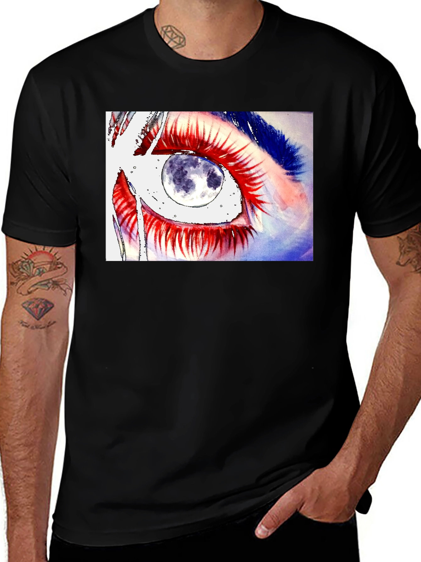 Eye See Moon Graphic T-Shirt