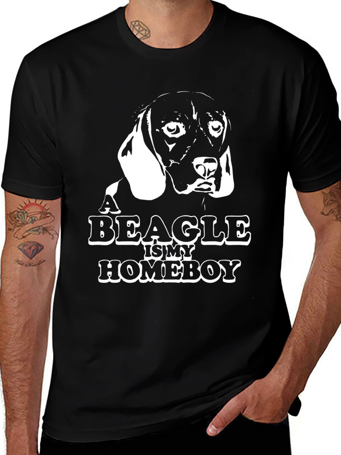 Variant 29 of A Beagle is My Homeboy T-Shirt - Funny Dog Lover Tee