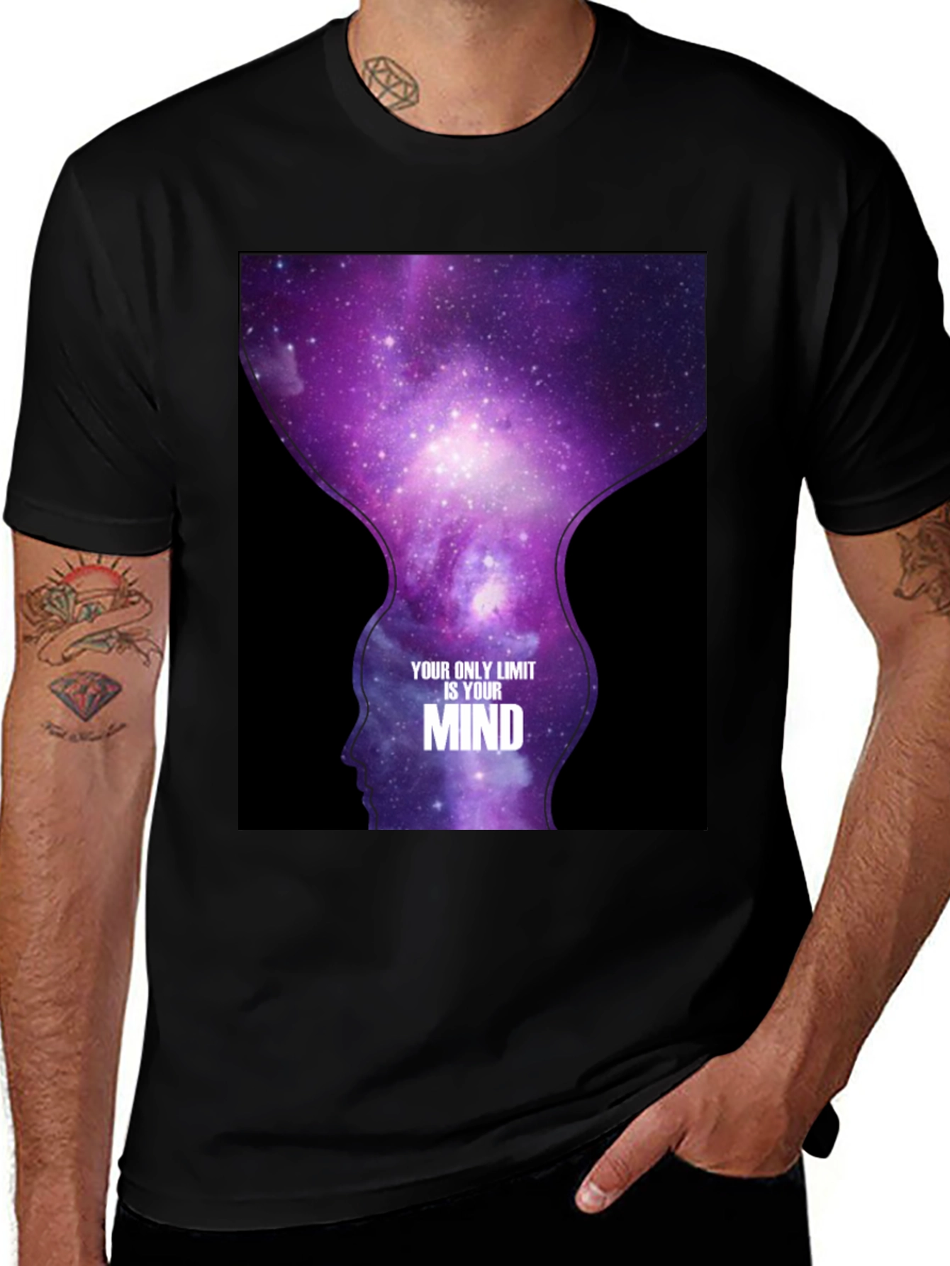 Mind Limit Galaxy Black T-Shirt